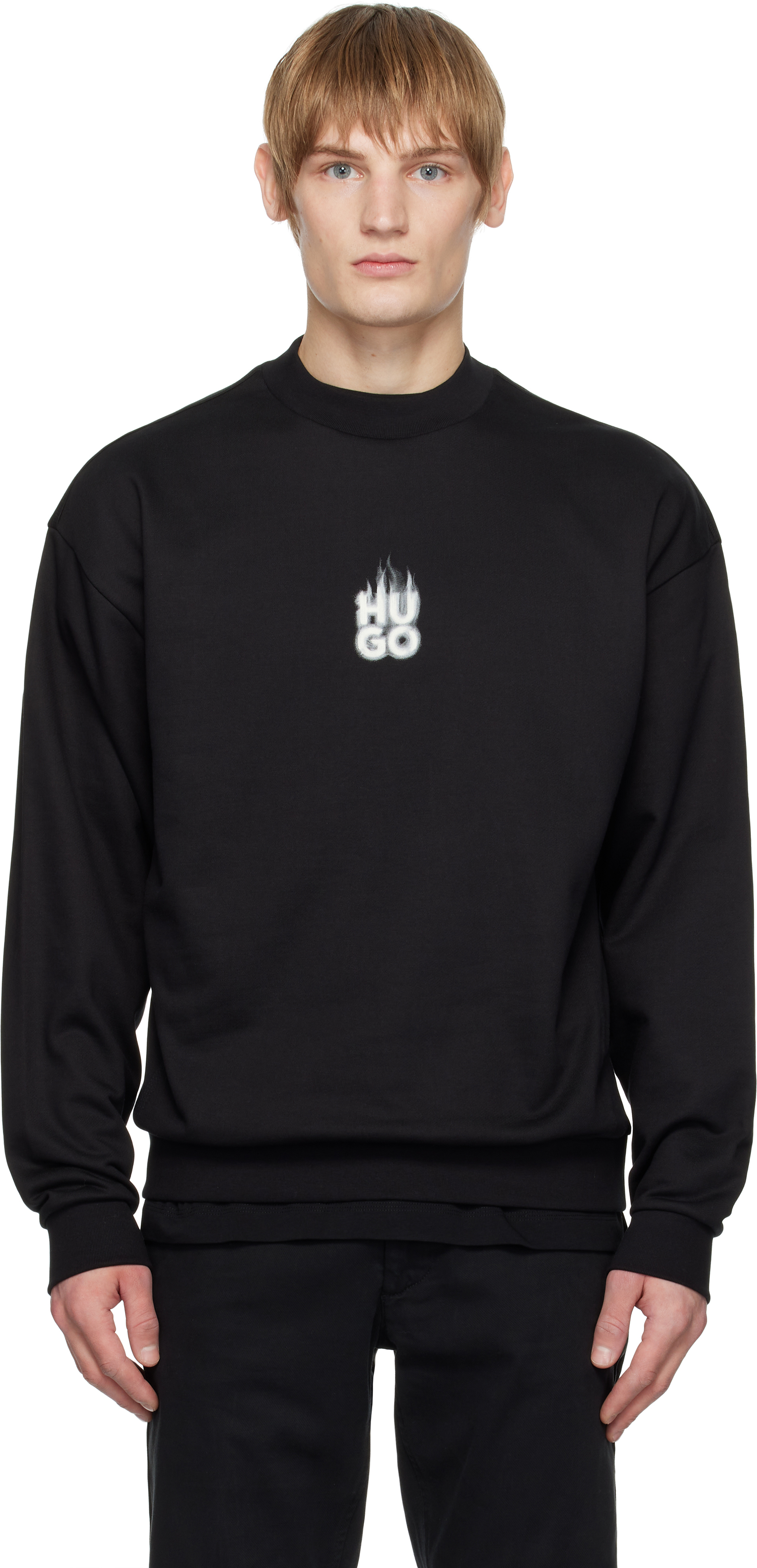 Black Flame Logo Sweatshirt