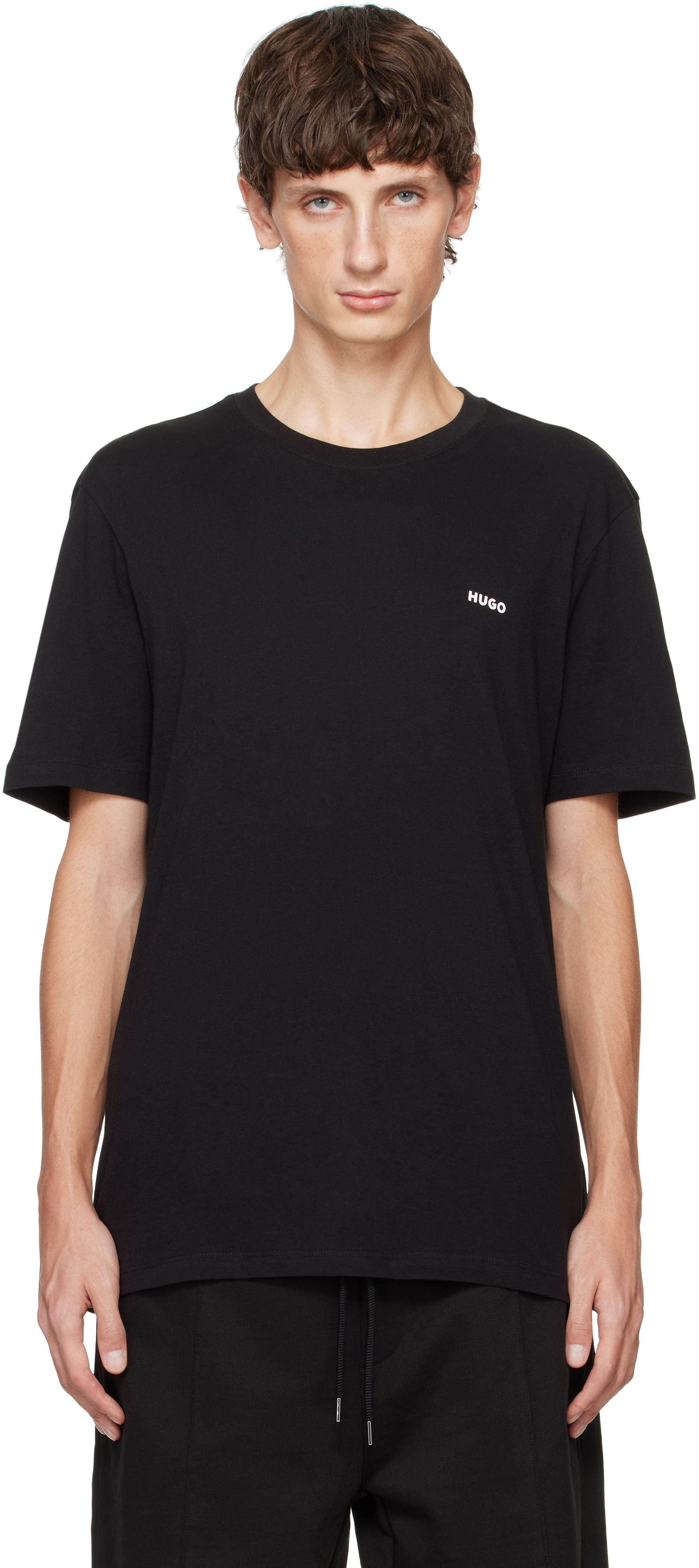 Black Cotton Jersey T-shirt