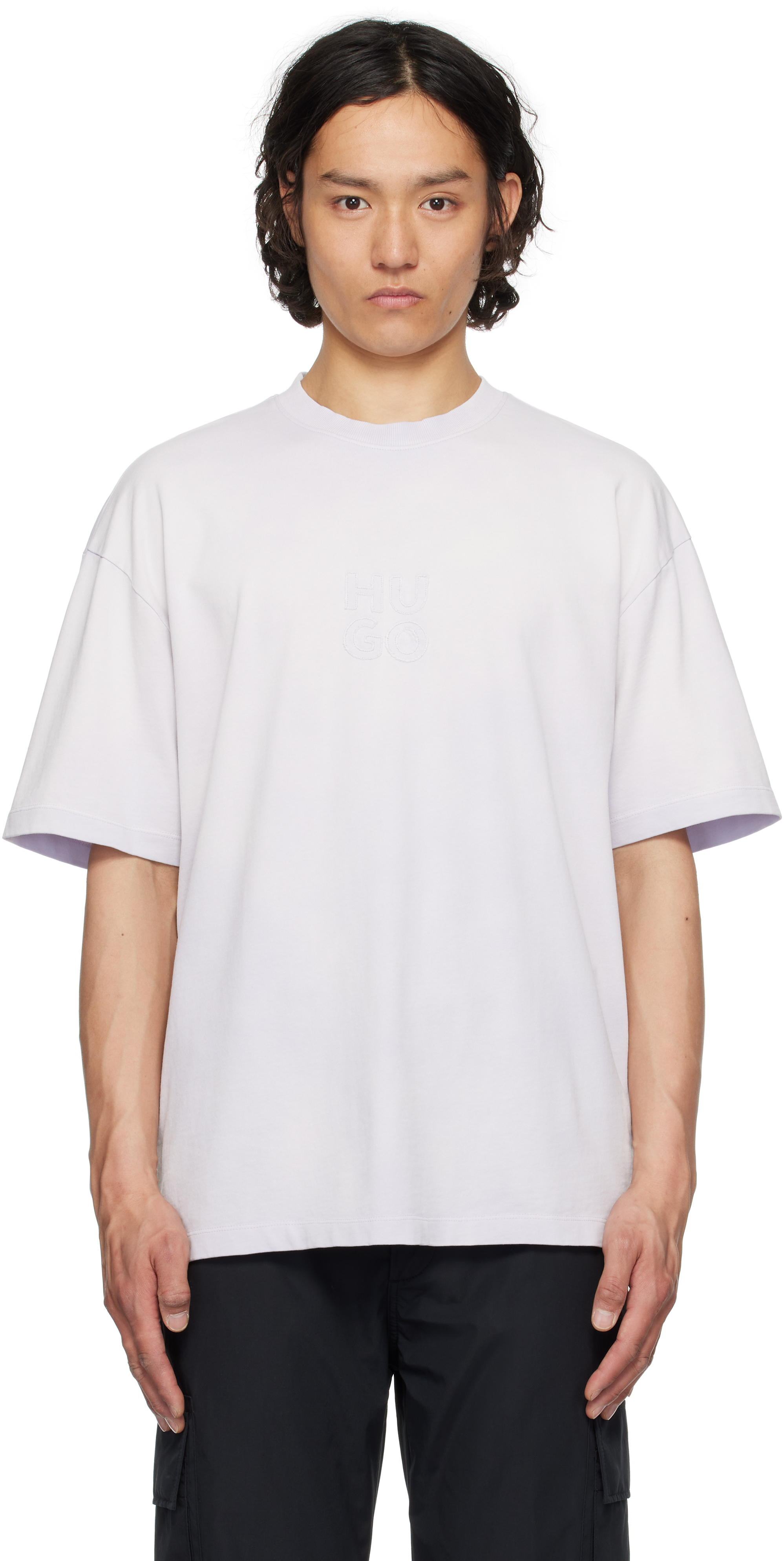 Purple Logo Appliqué T-shirt