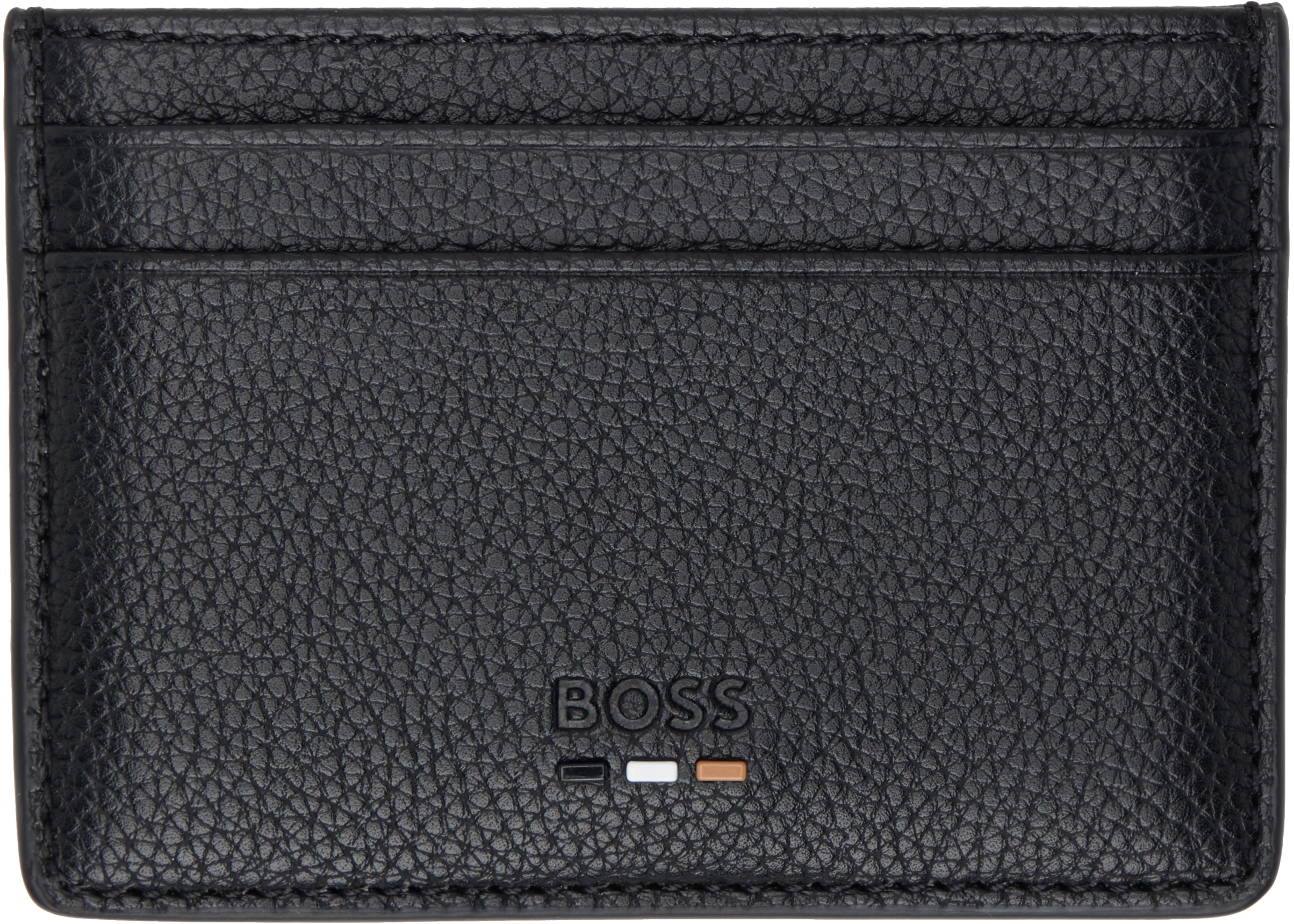 Black Faux-Leather Card Holder