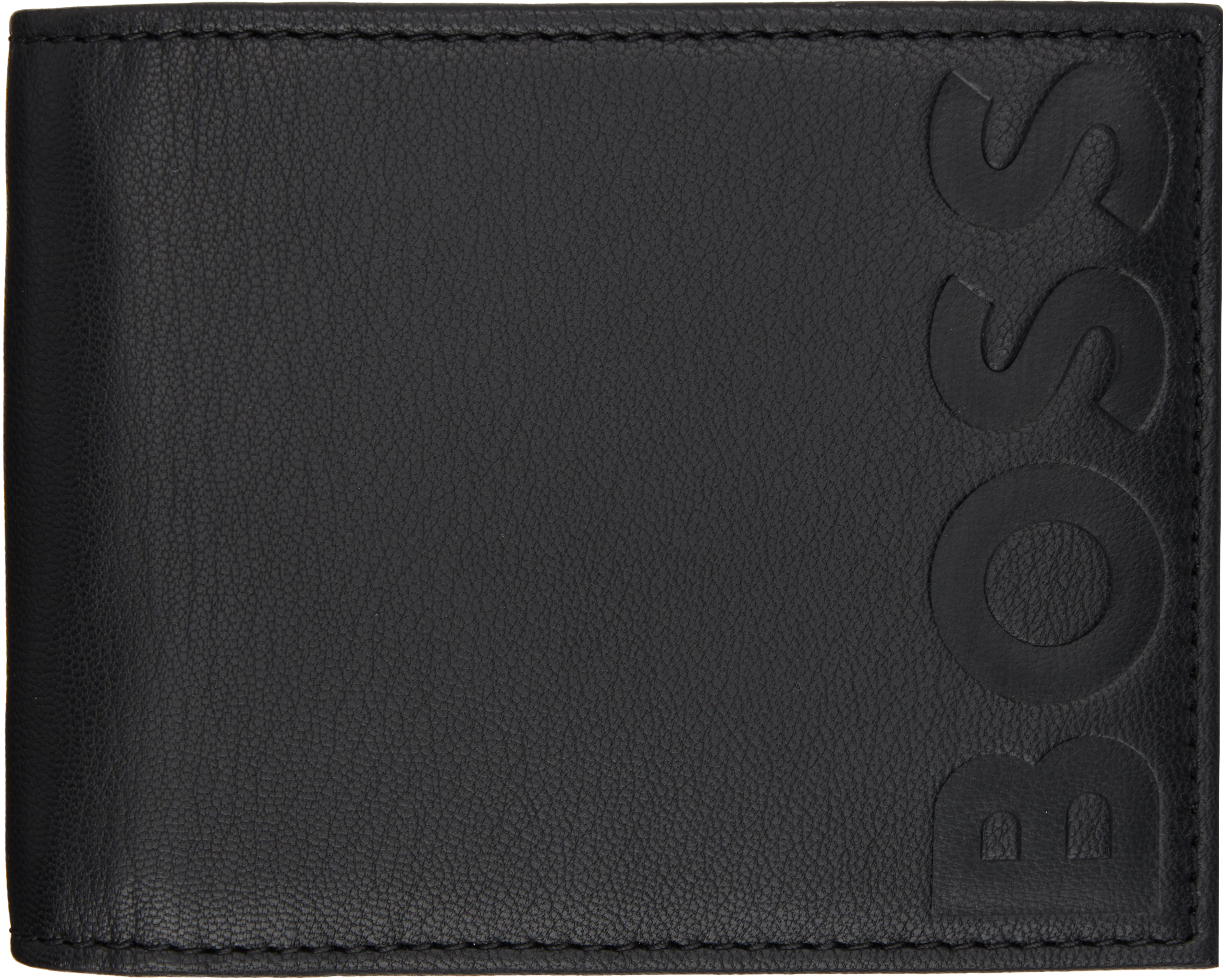 Black Embossed Logo Wallet