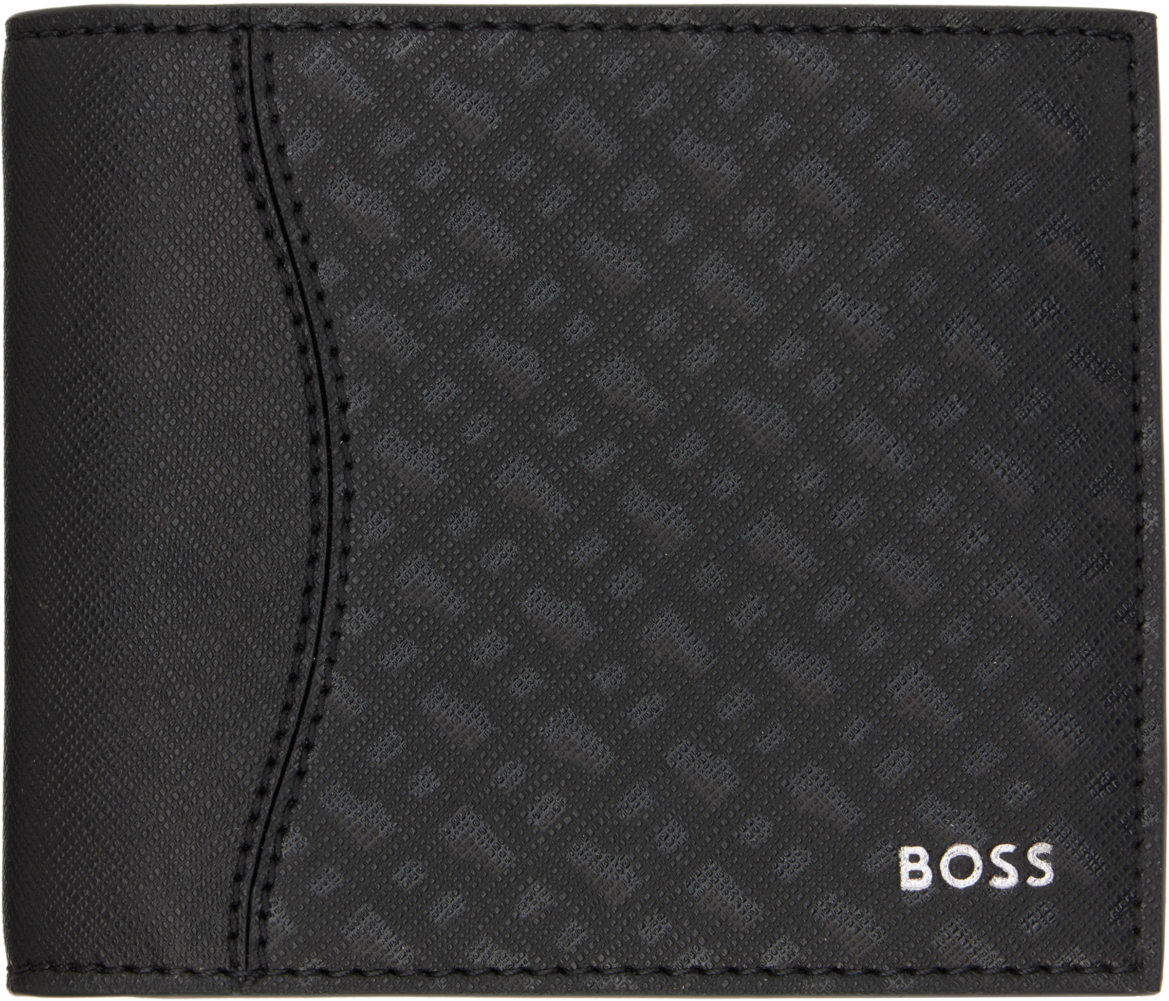 【関税込み】BOSS ブラック サフィアーノレザー 財布 BOSSのブラック サフィアーノレザー 財布がセール中