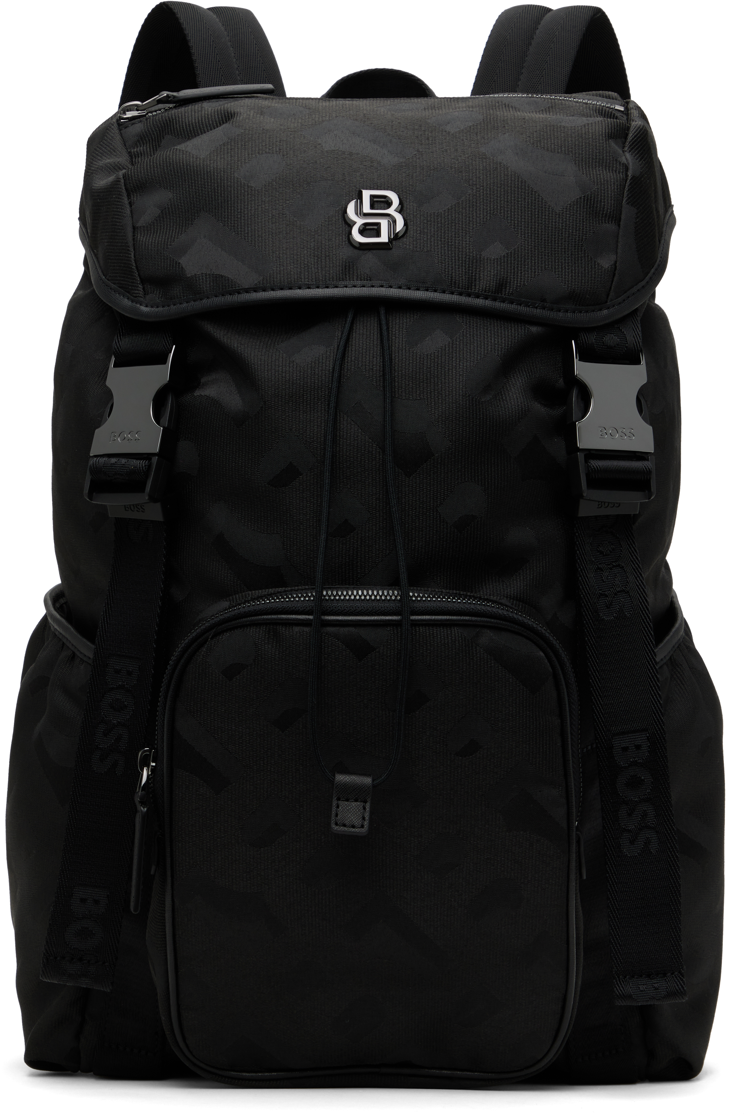 BOSS Embossed logo-detail Backpack | Black | FARFETCH