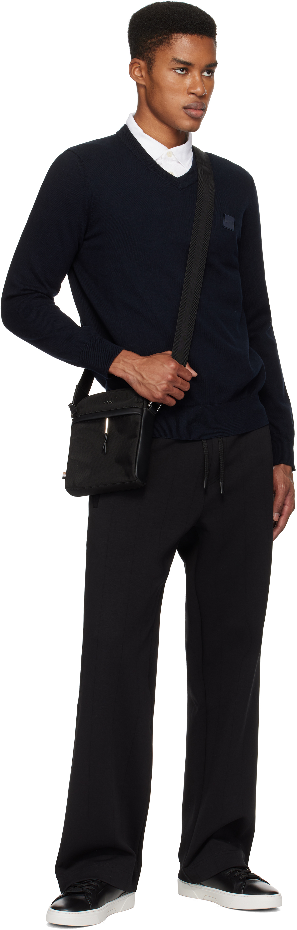 Hugo Boss Black Reporter Bag In 001-black