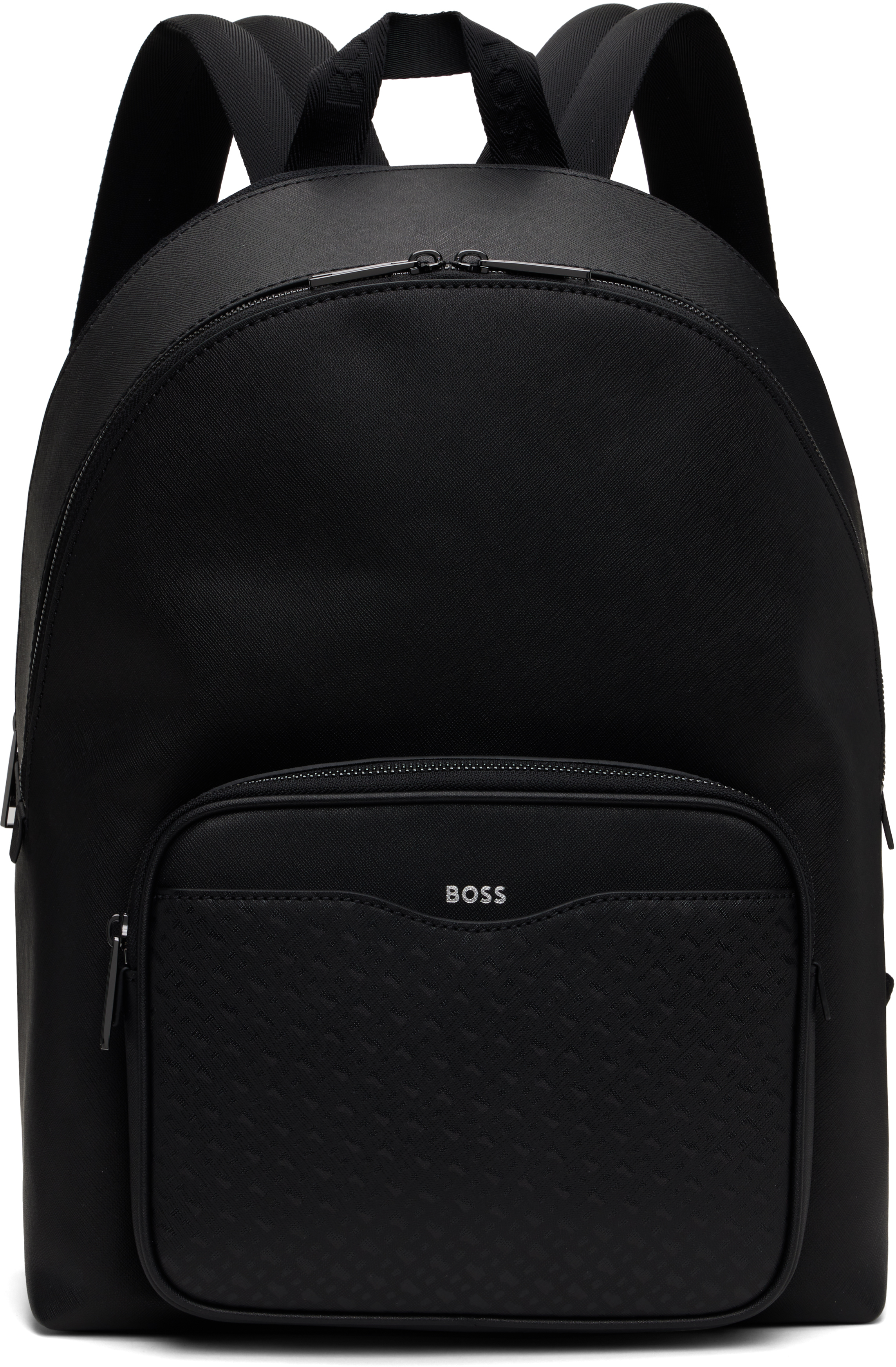 Black Monogram Pocket Backpack