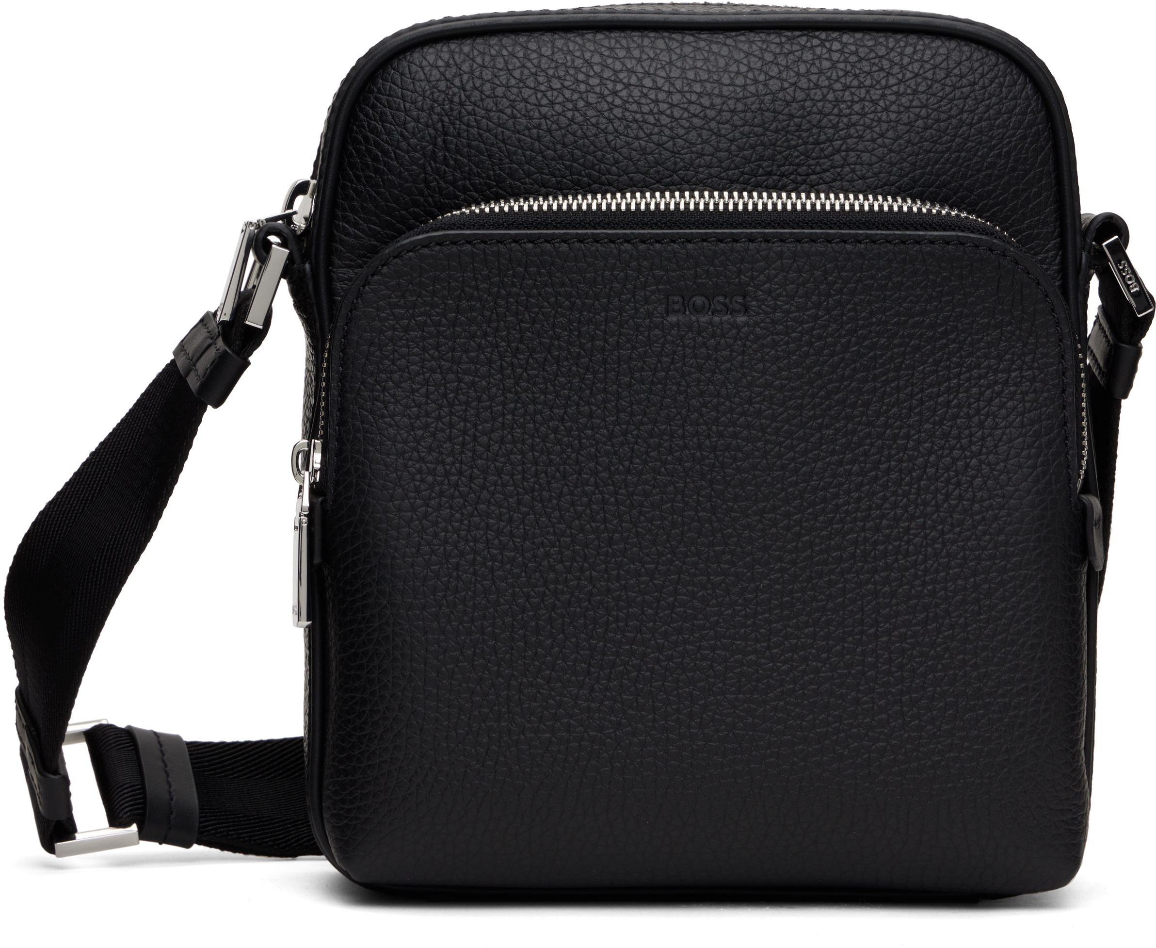 Black Grained Leather Bag