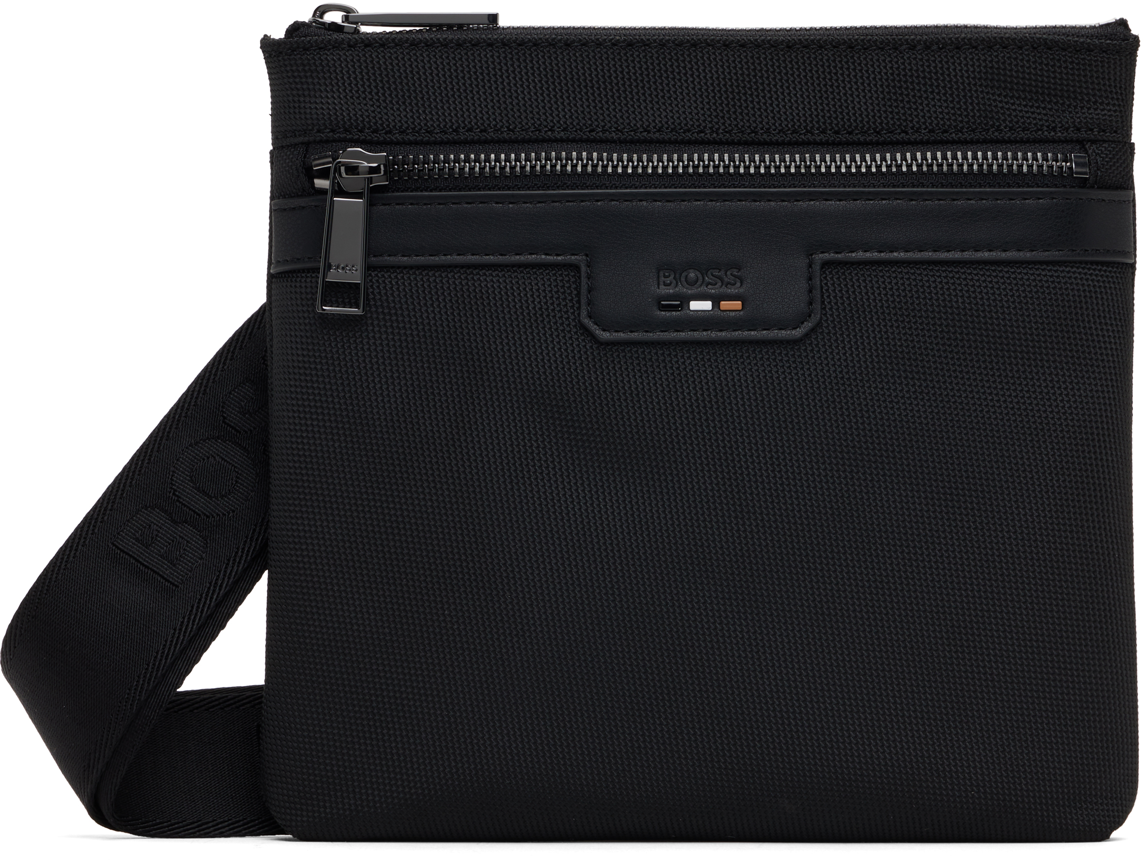 Hugo Boss Black Envelope Bag In 001-black