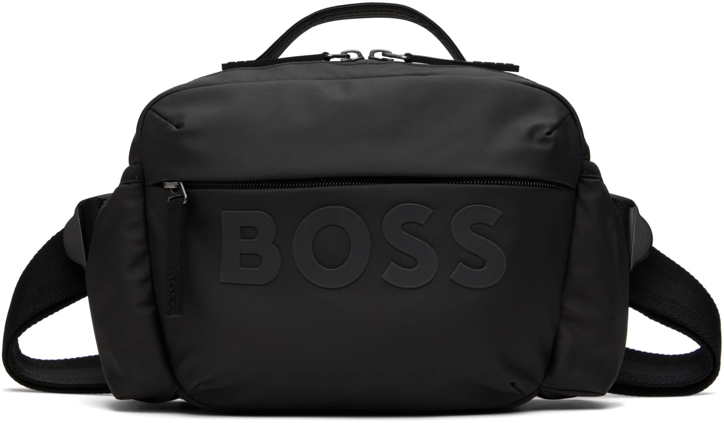 BOSS ボス★ブラック ボンディングロゴ バッグ BOSSのブラック ボンディングロゴ バッグがセール中