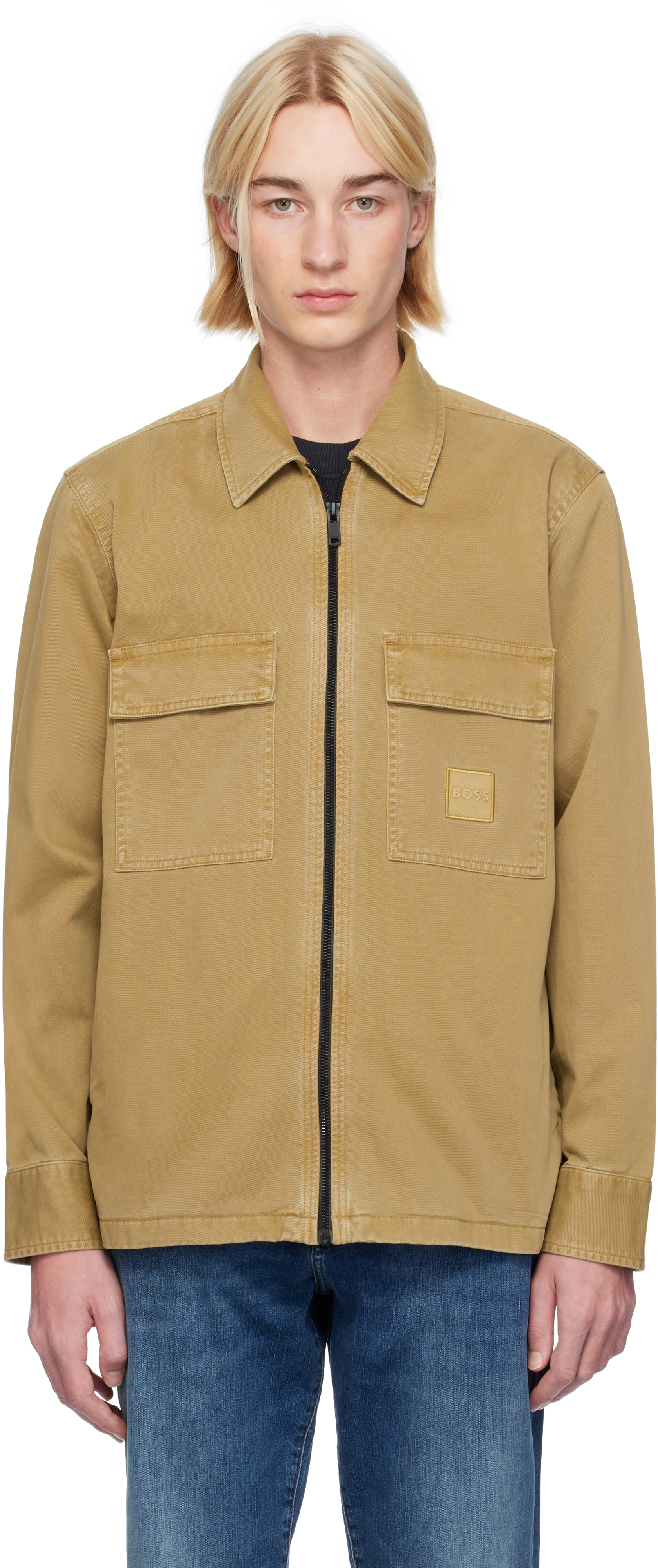 Tan Flap Pocket Overshirt