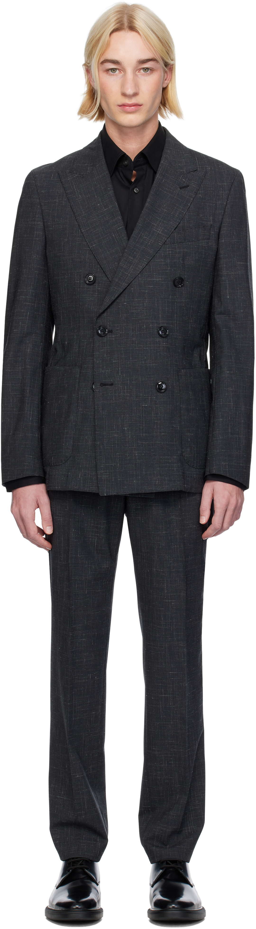 Gray Slim-Fit Suit