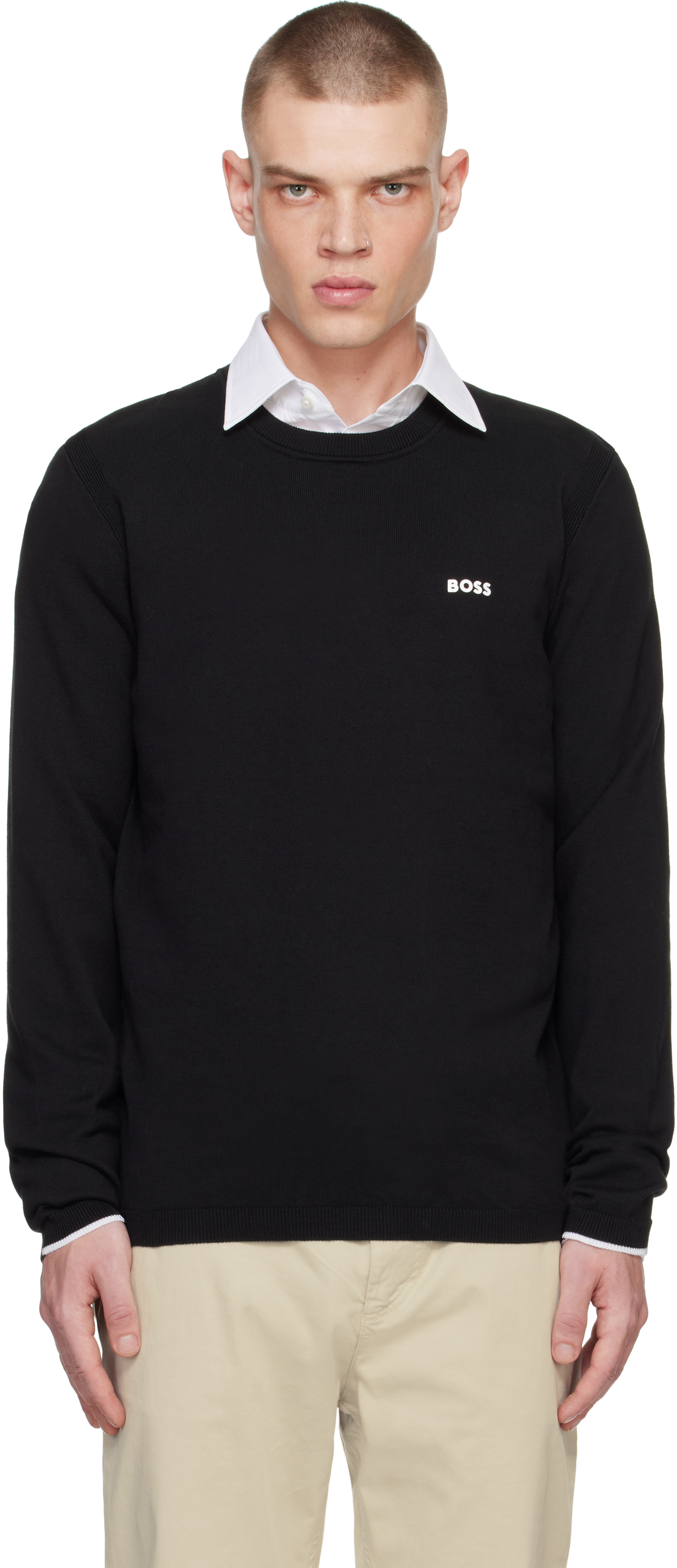 Black Logo Sweater