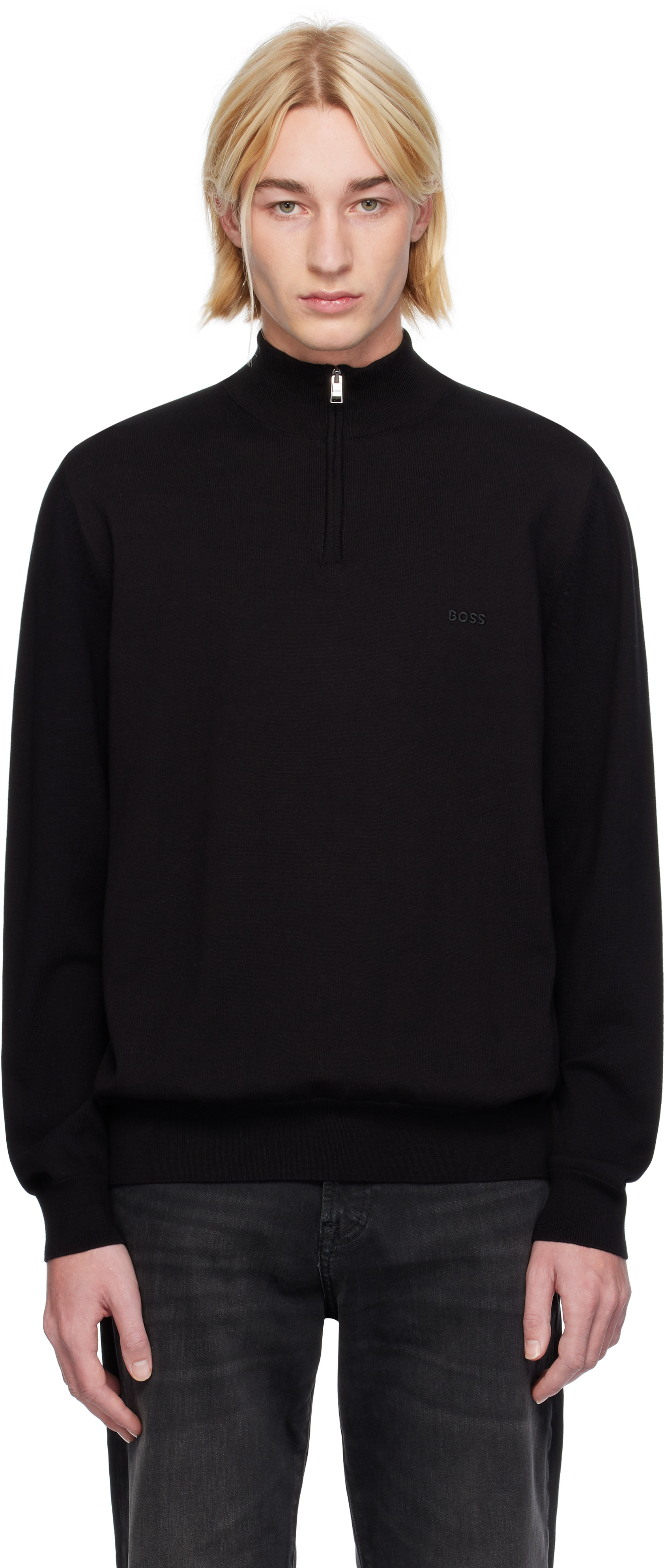 Black Zip Sweater