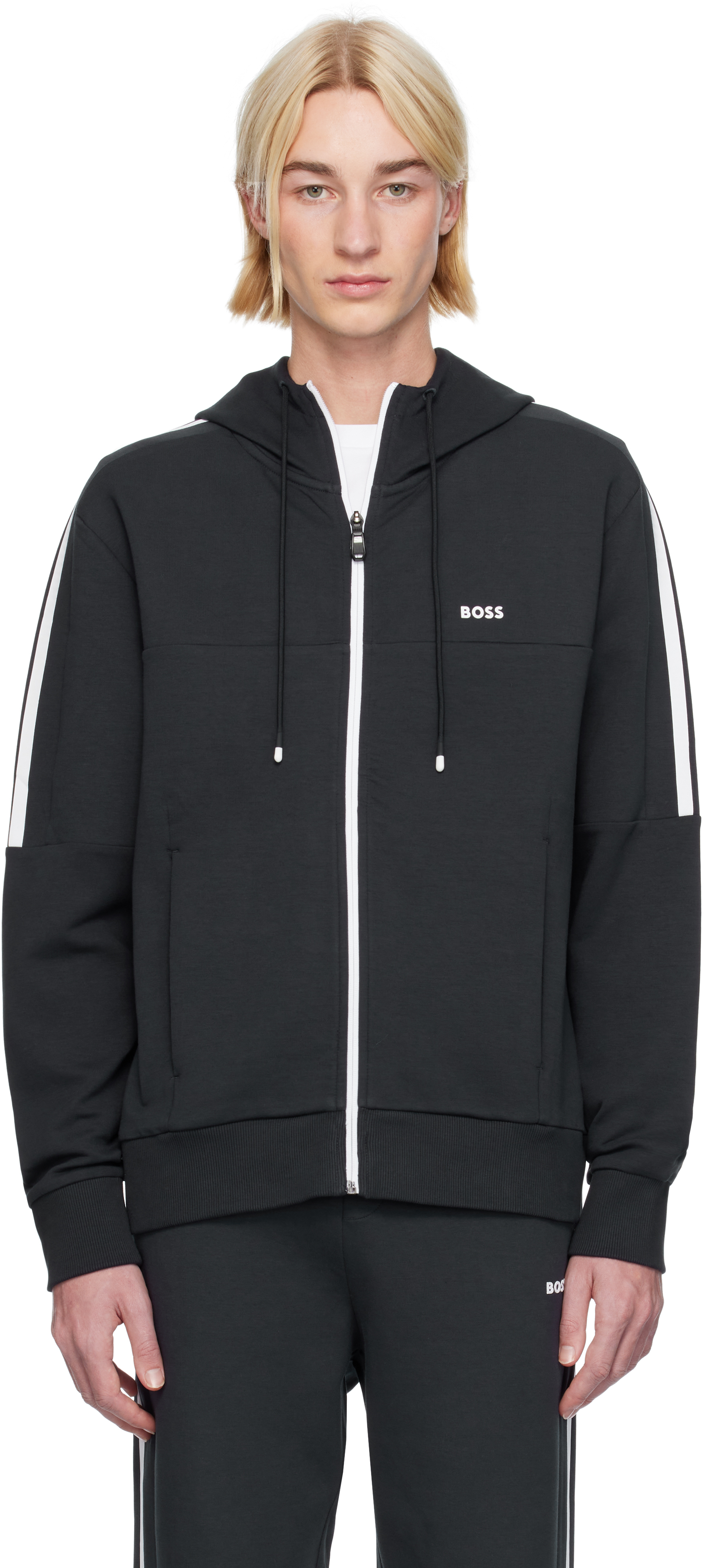 Navy Zip Up Hoodie