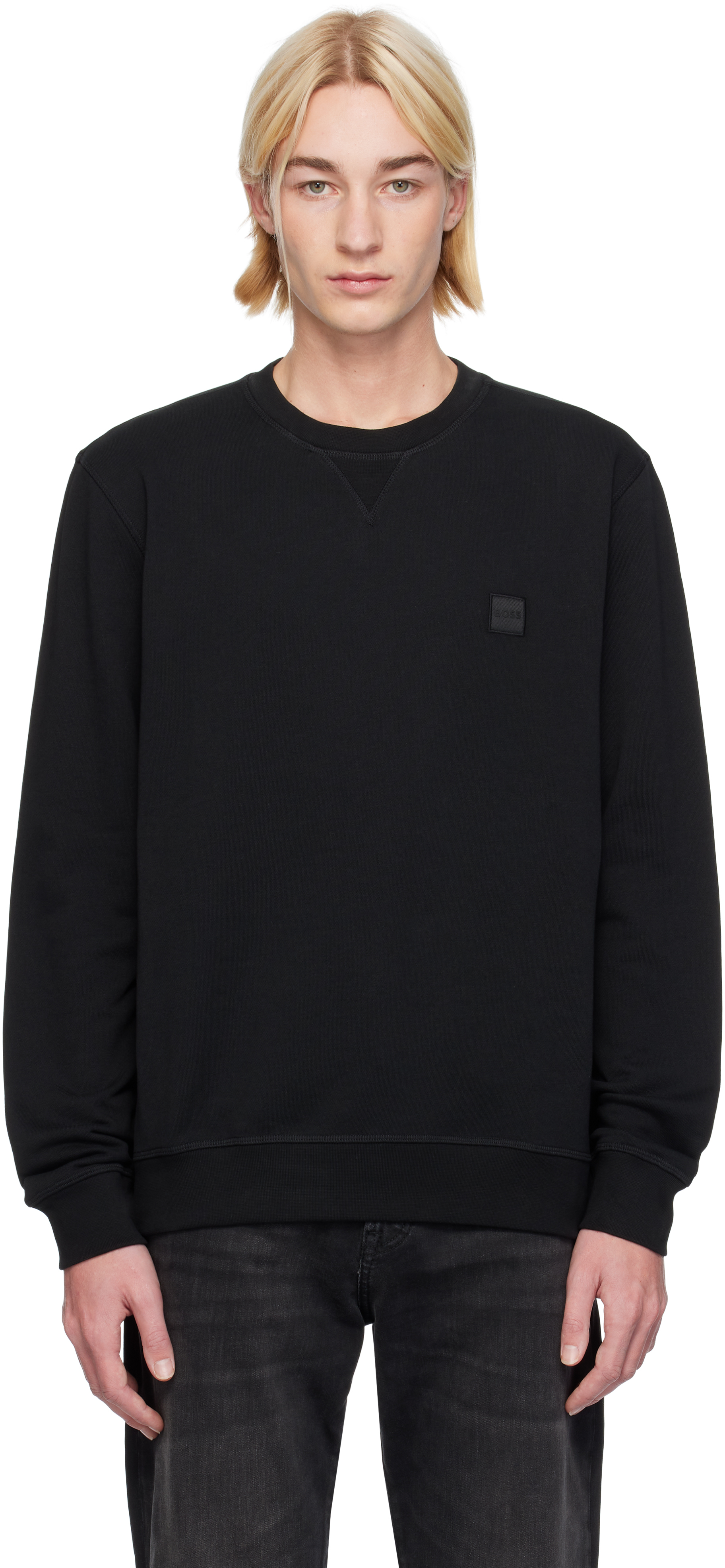 Hugo Boss French online Terry crewneck