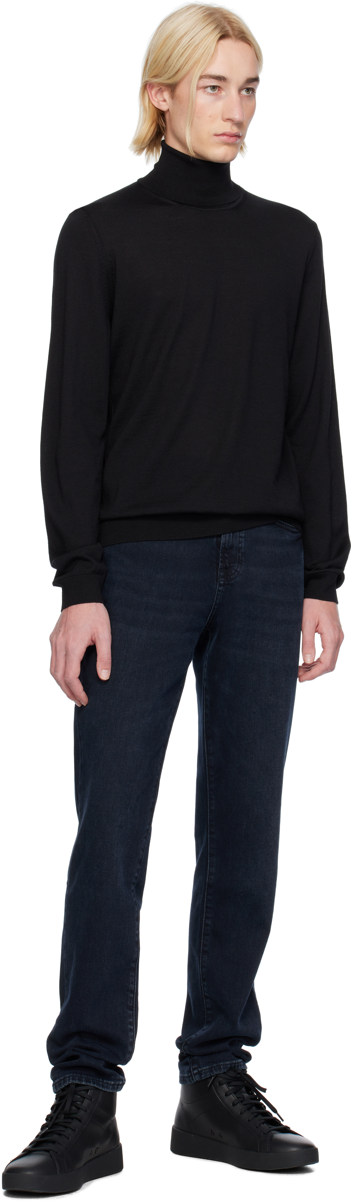 Hugo Boss Sweater Boss Men Color Black In 001-black