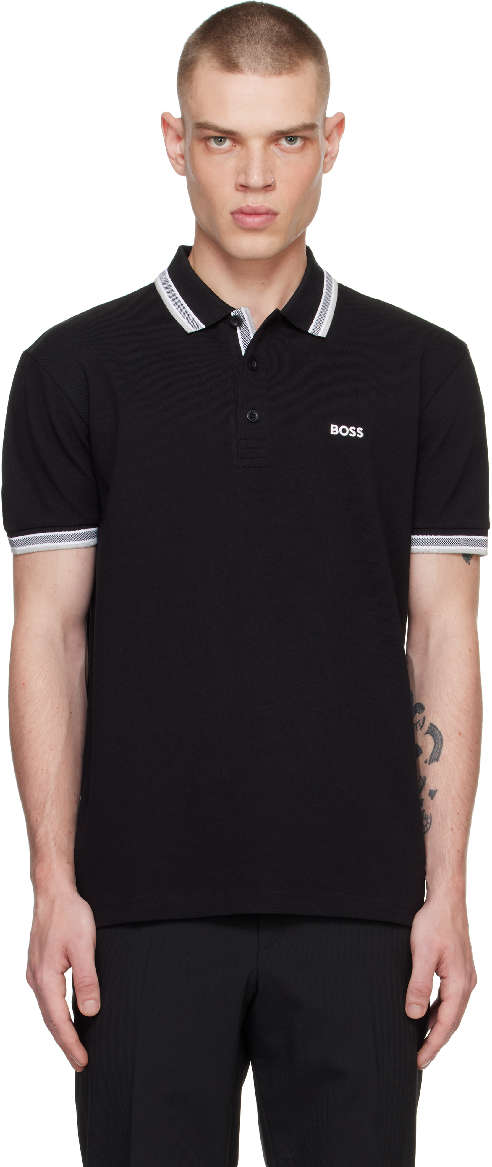 BOSS - Porsche x BOSS polo shirt in cotton with moisture