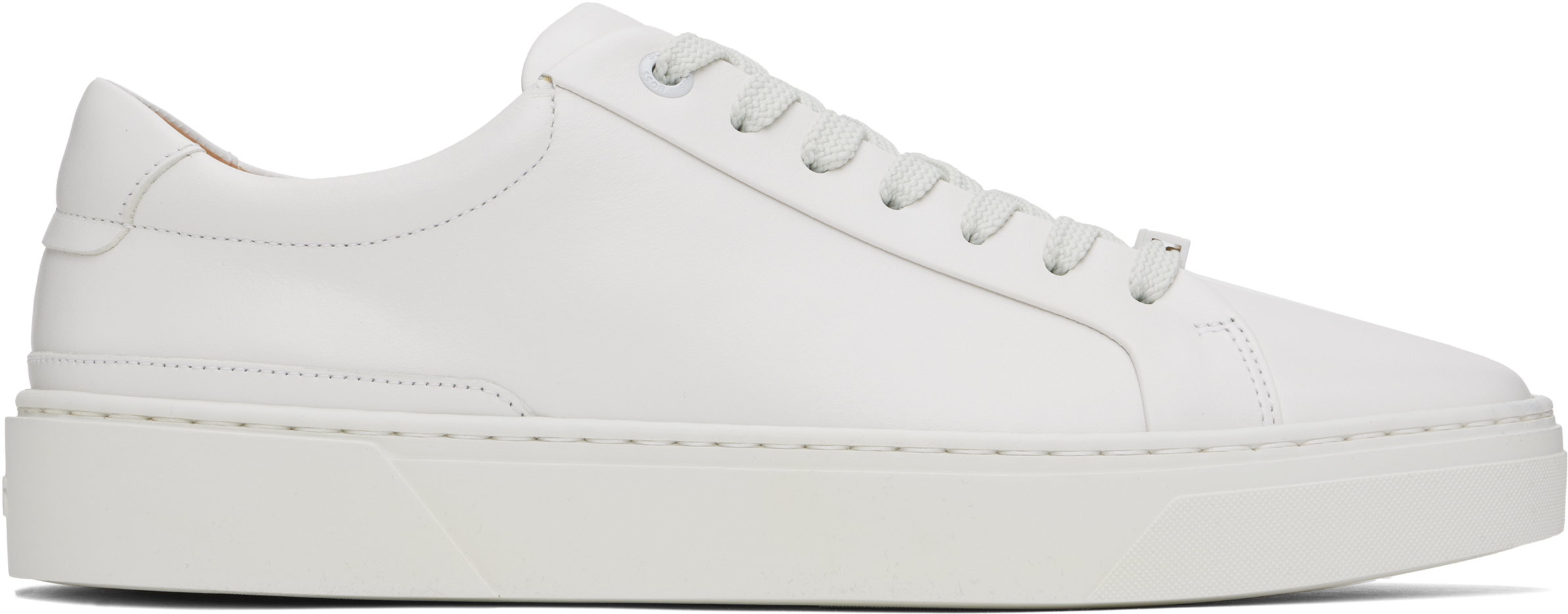 BOSS Gary ロートップスニーカー バーニッシュレザー BOSS - Gary ロートップスニーカー バーニッシュレザー - ブラウン