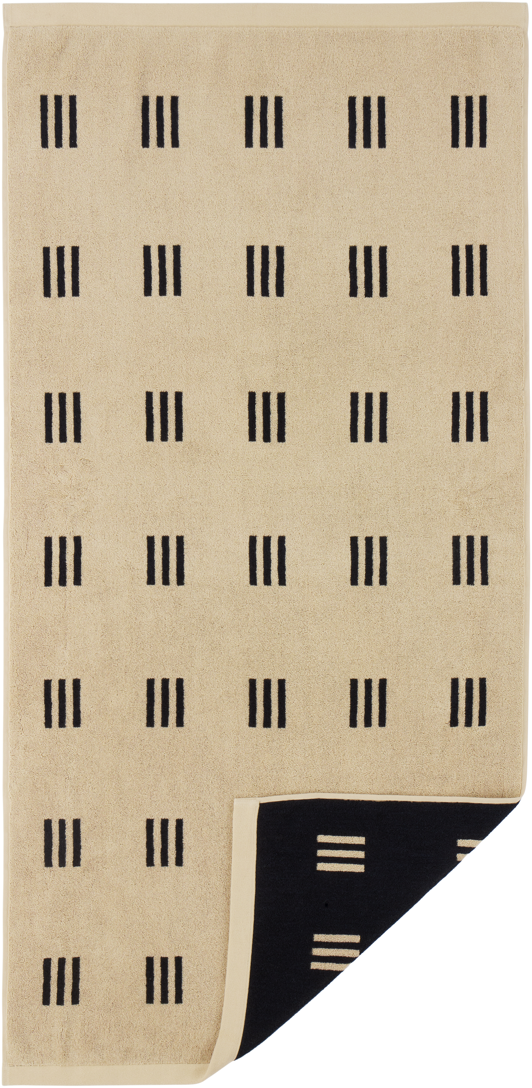 Baina Beige & Black Torrens Claremont Towel Set