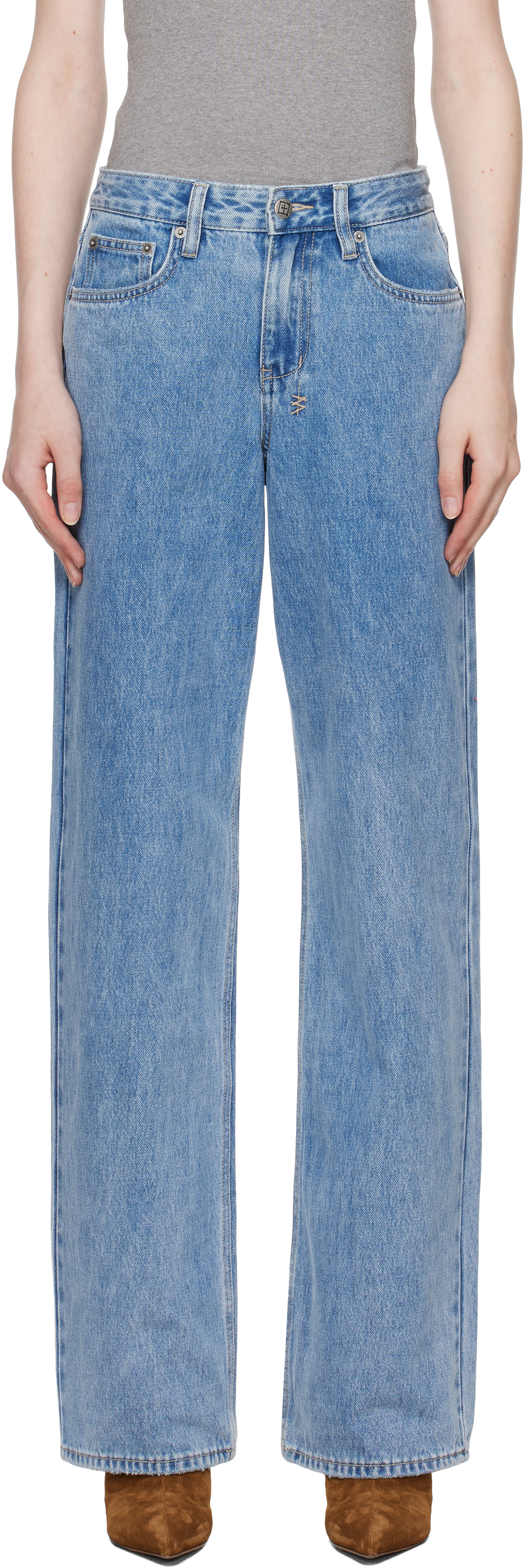 Ksubi Blue Low Rider Heritage Jeans In Denim