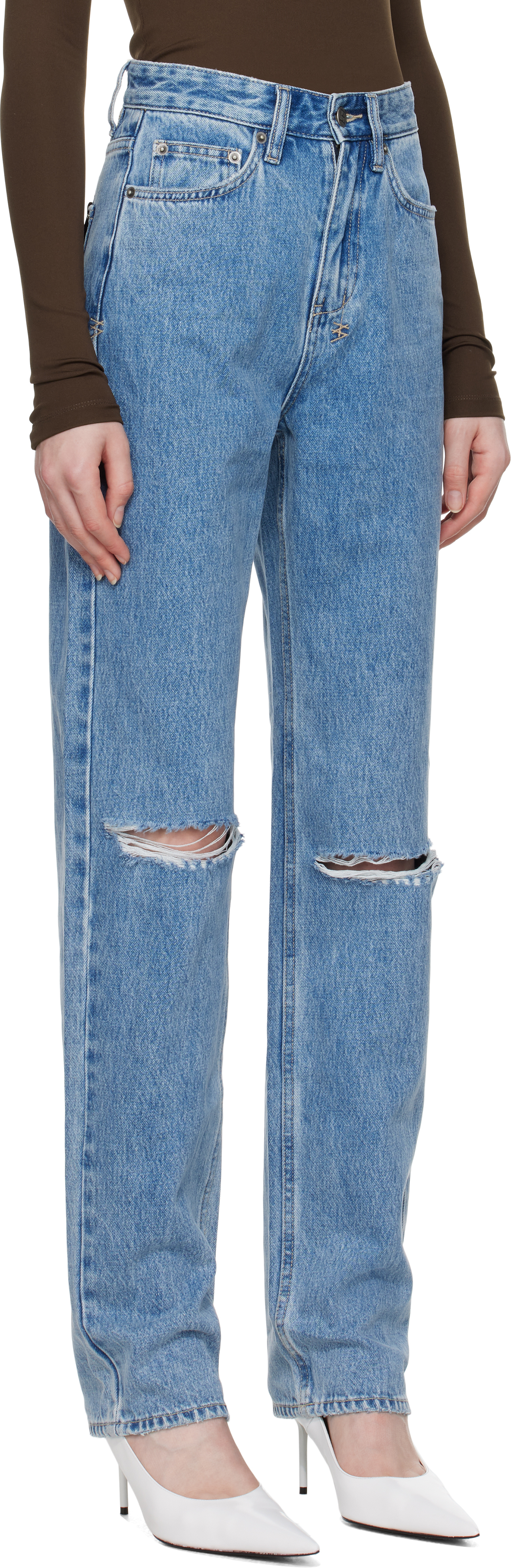 KSUBI BLUE PLAYBACK AUTHENTIK TRASHED JEANS