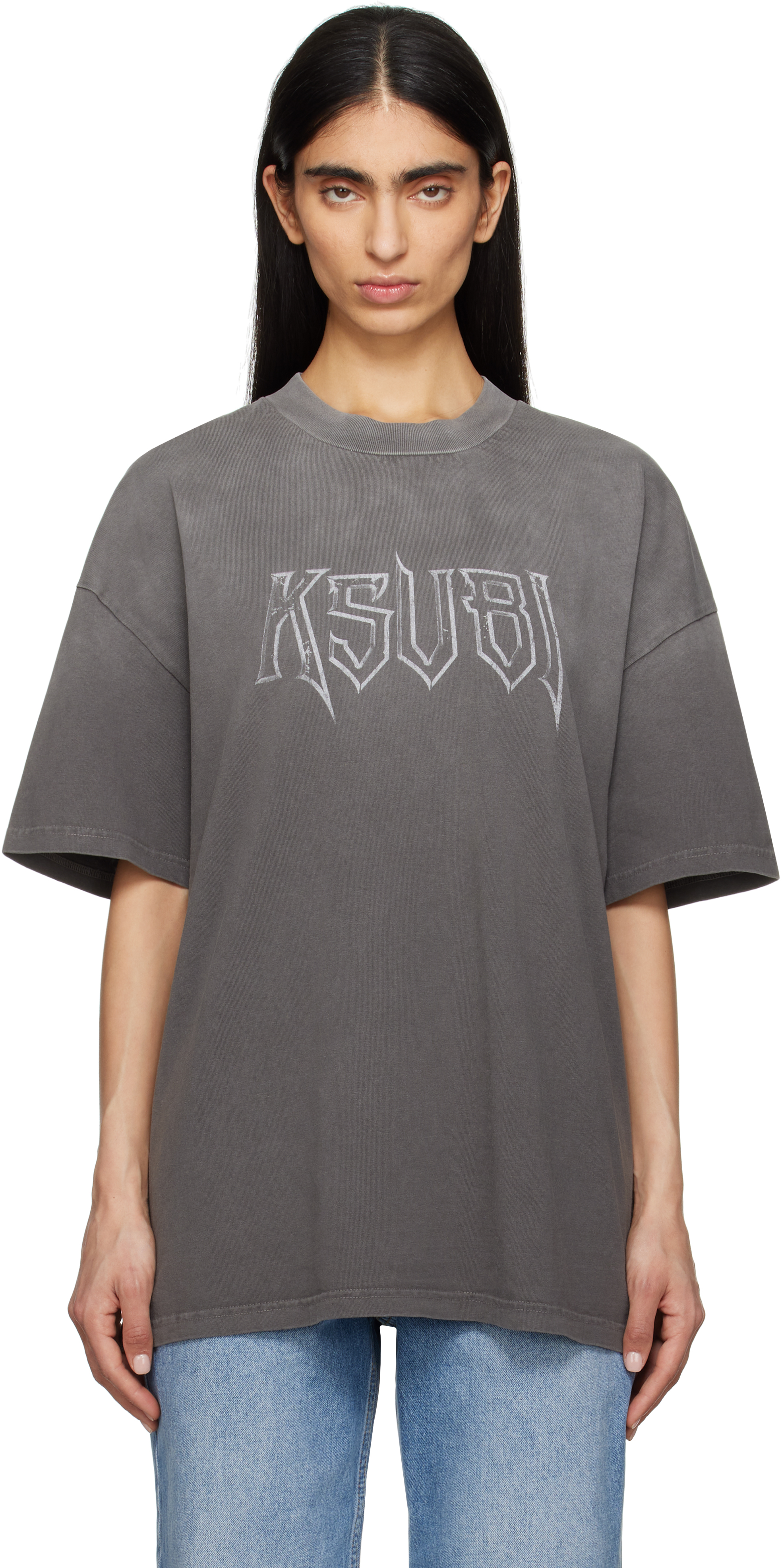 ★Ksubi★ グレー Kingdom Boyfriend 半袖Tシャツ Ksubiのグレー Kingdom Boyfriend 半袖Tシャツがセール中