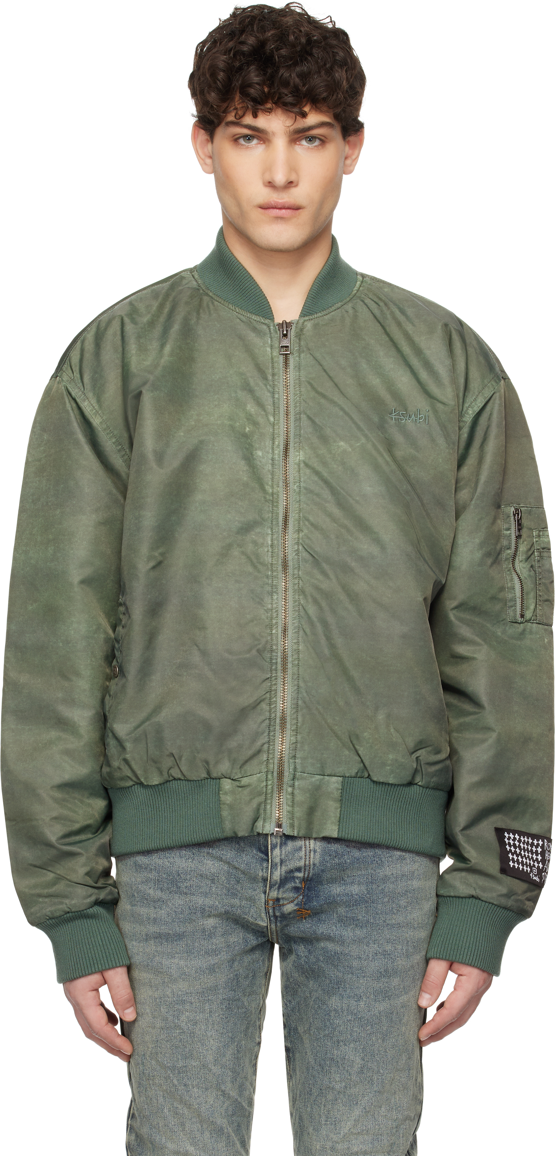 Khaki Royalty Bomber Jacket