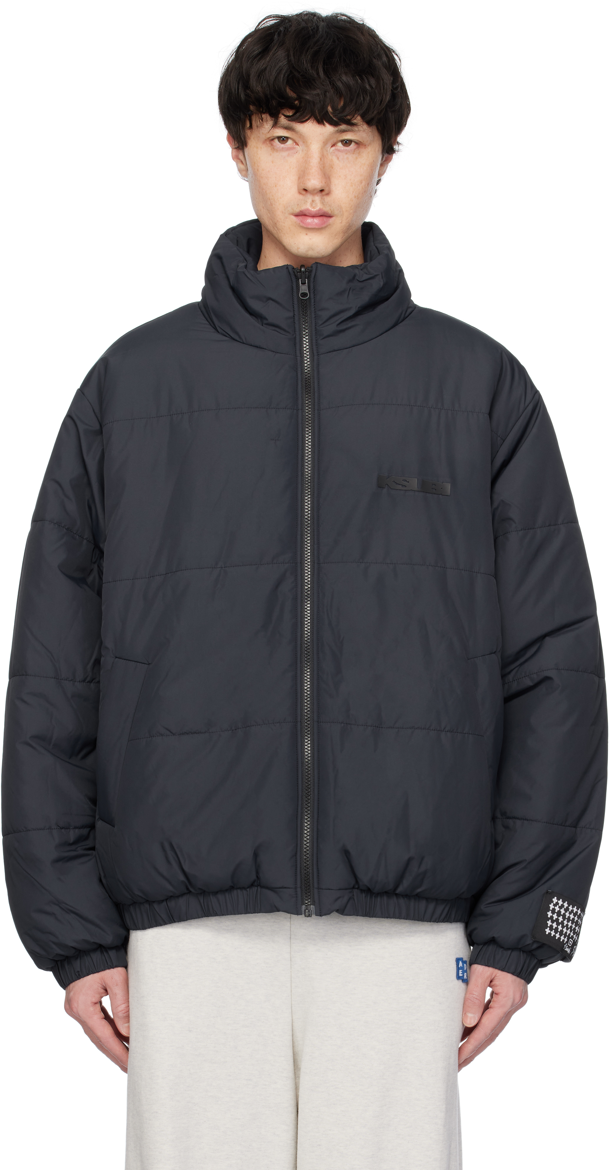 Navy Sott Puffer Reversible Jacket