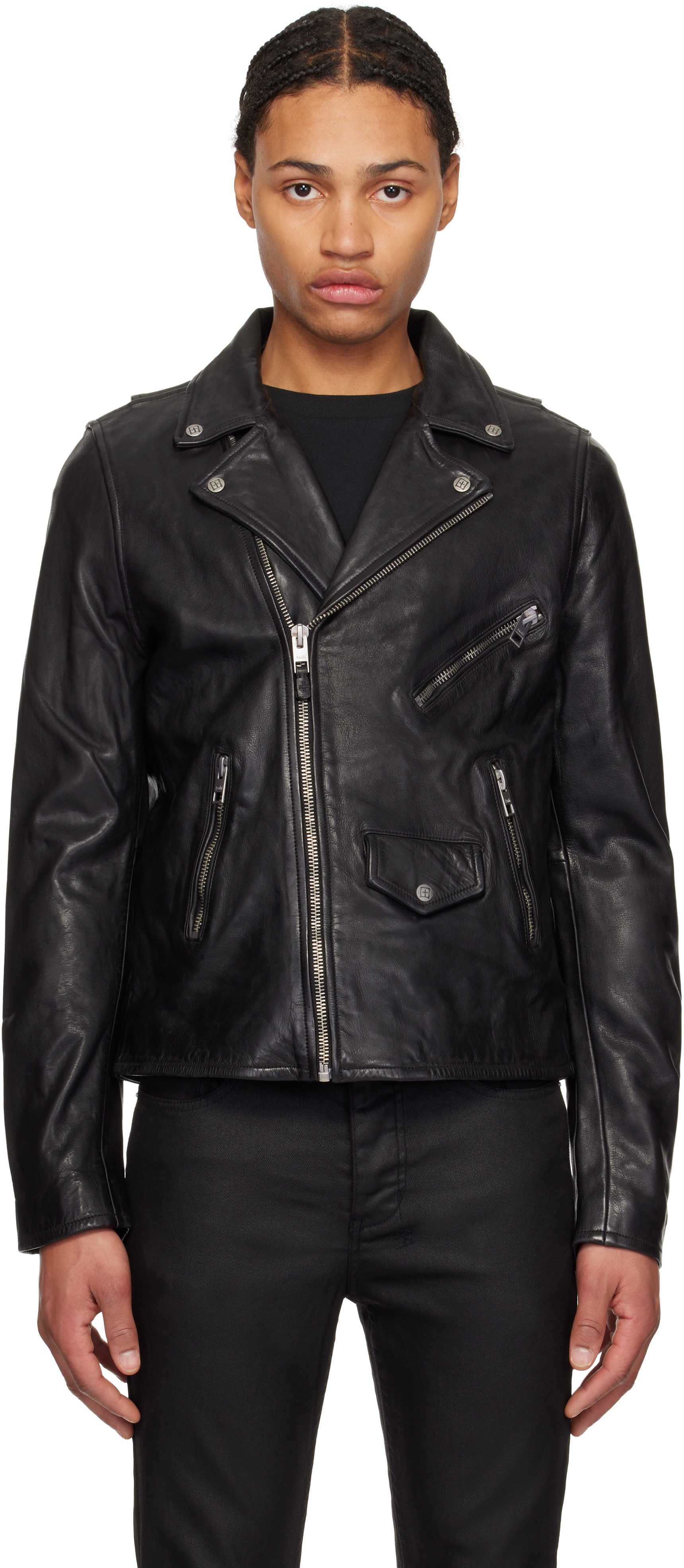 Ksubi Black Capitol Leather Jacket
