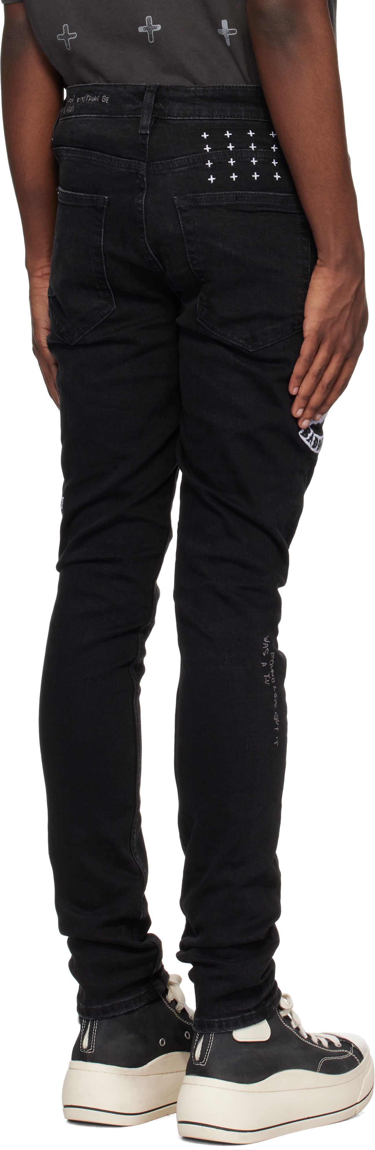 KSUBI BLACK VAN WINKLE BADDIES JEANS 