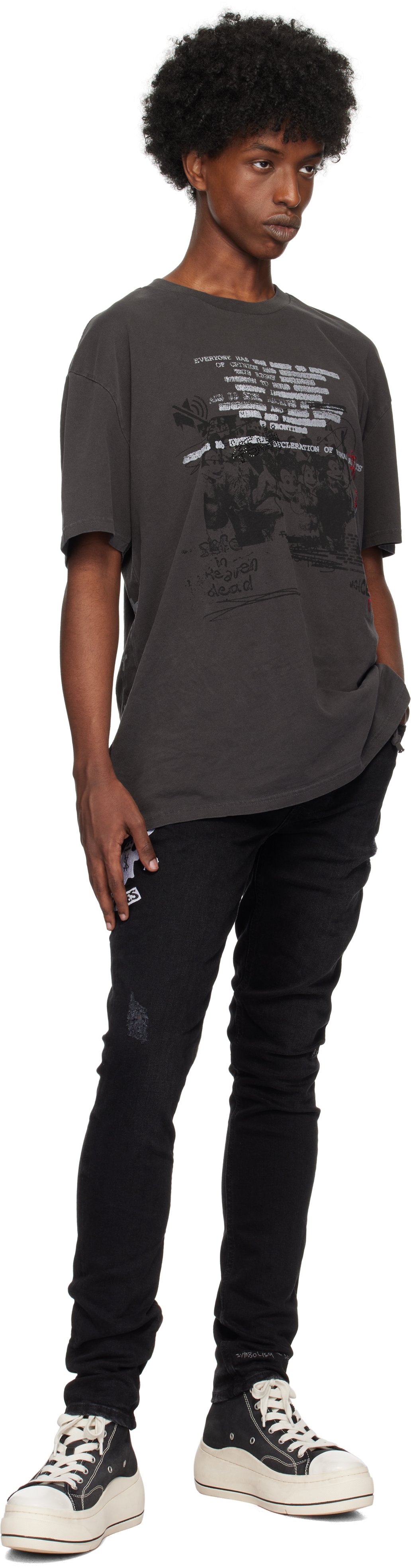 KSUBI BLACK VAN WINKLE BADDIES JEANS 