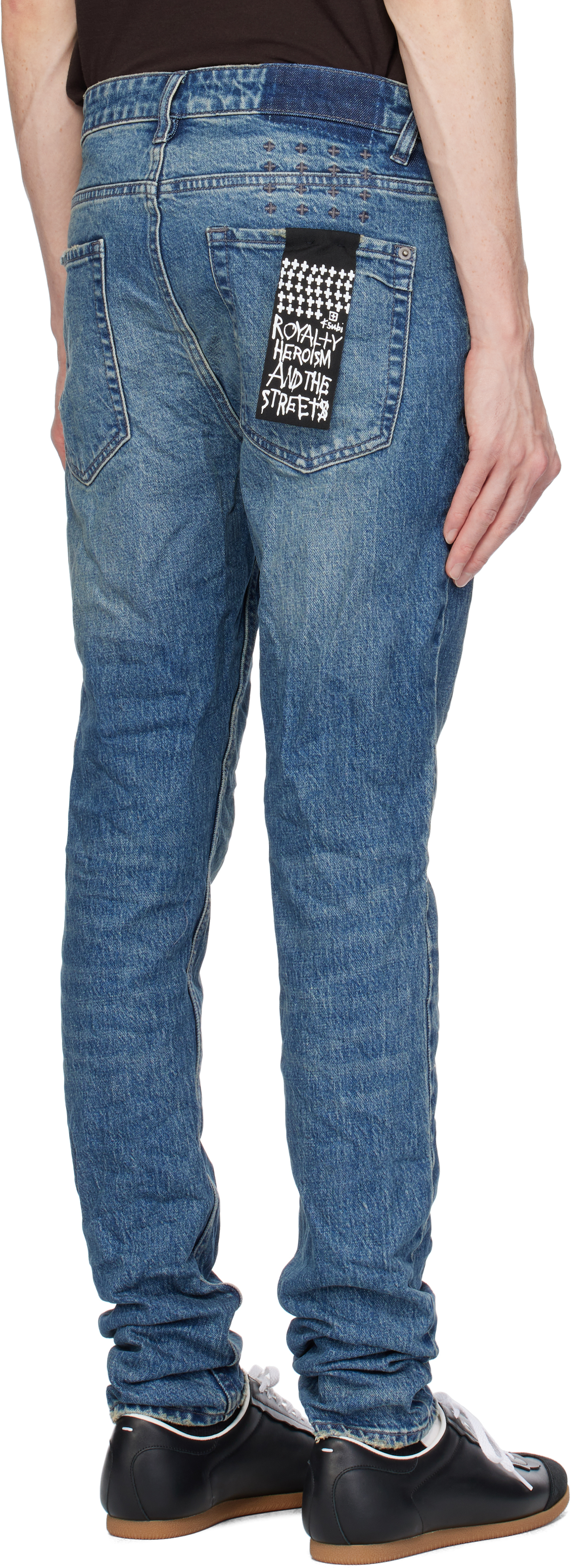 KSUBI BLUE VAN WINKLE MIDS JEANS 