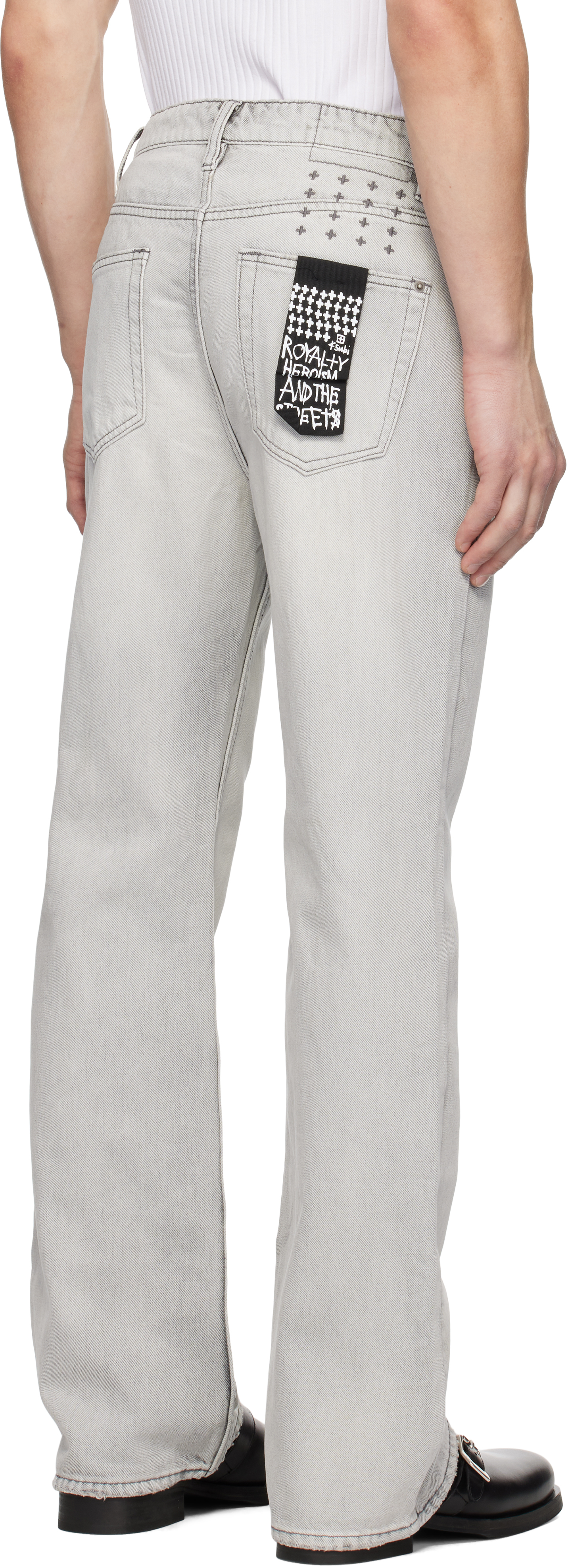 Shop Ksubi White Bronko Snow Jeans