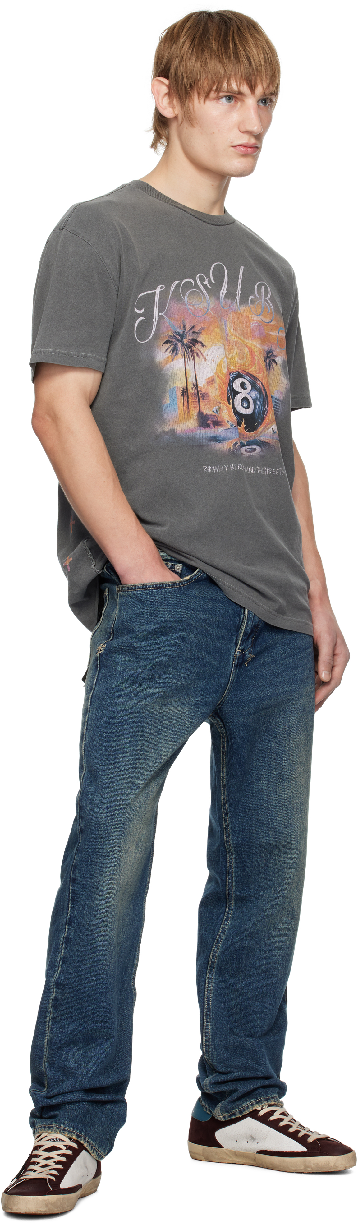 KSUBI BLUE ANTI K GASOLINE JEANS 