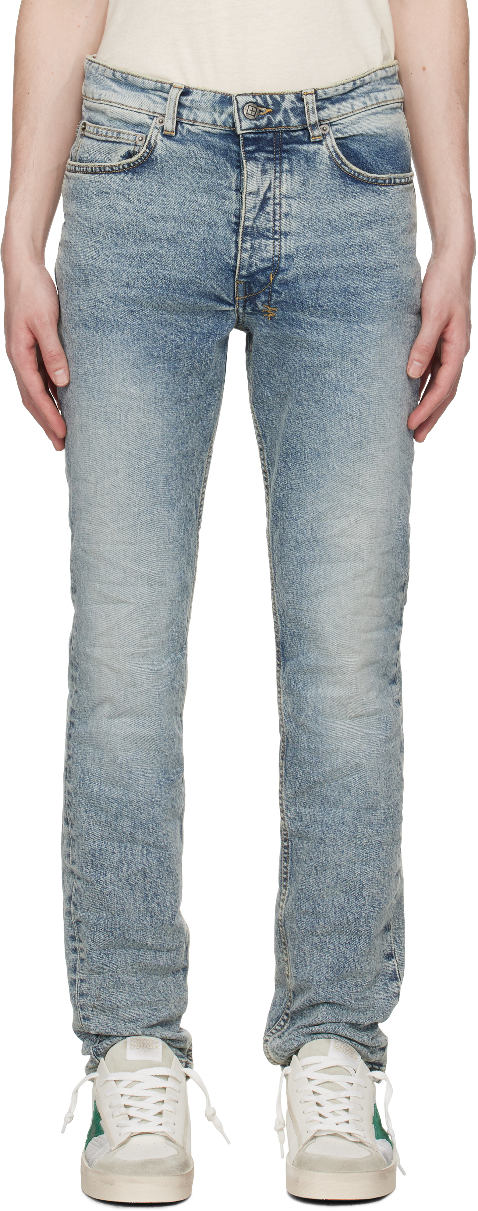Shop Ksubi Blue Chitch Rogue Jeans In Denim