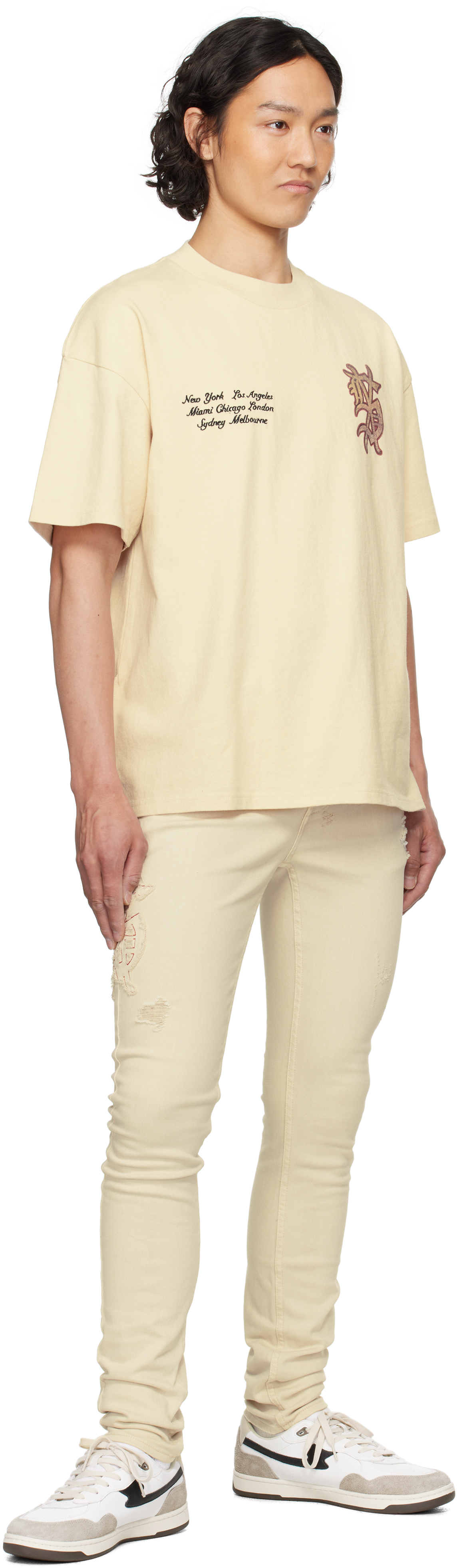 KSUBI OFF-WHITE VAN WINKLE PLAYOFF JEANS 