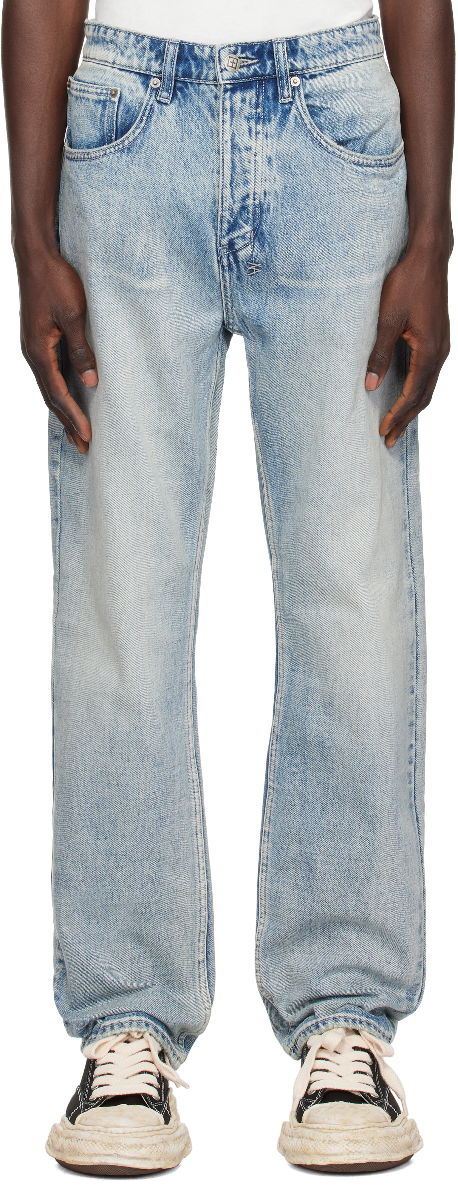 Blue Anti K Punk Jeans