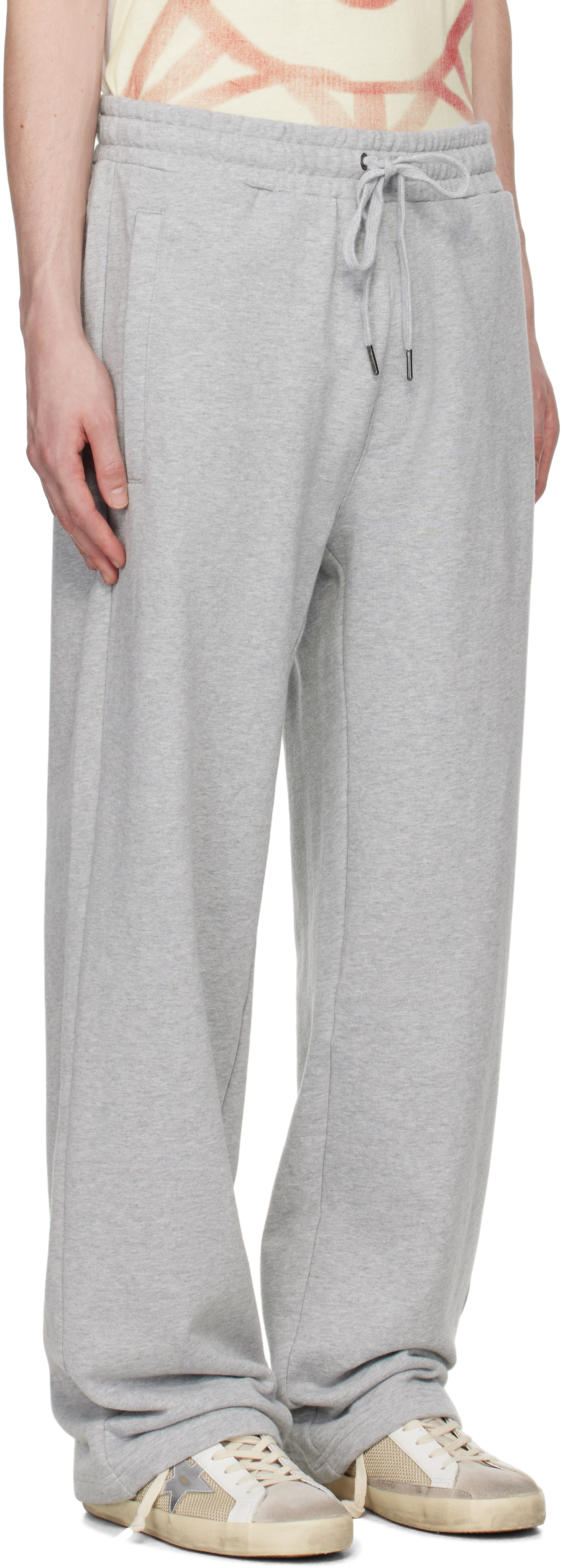 Shop Ksubi Gray Stinger Synthesis Sweatpants In Dark Grey Marle