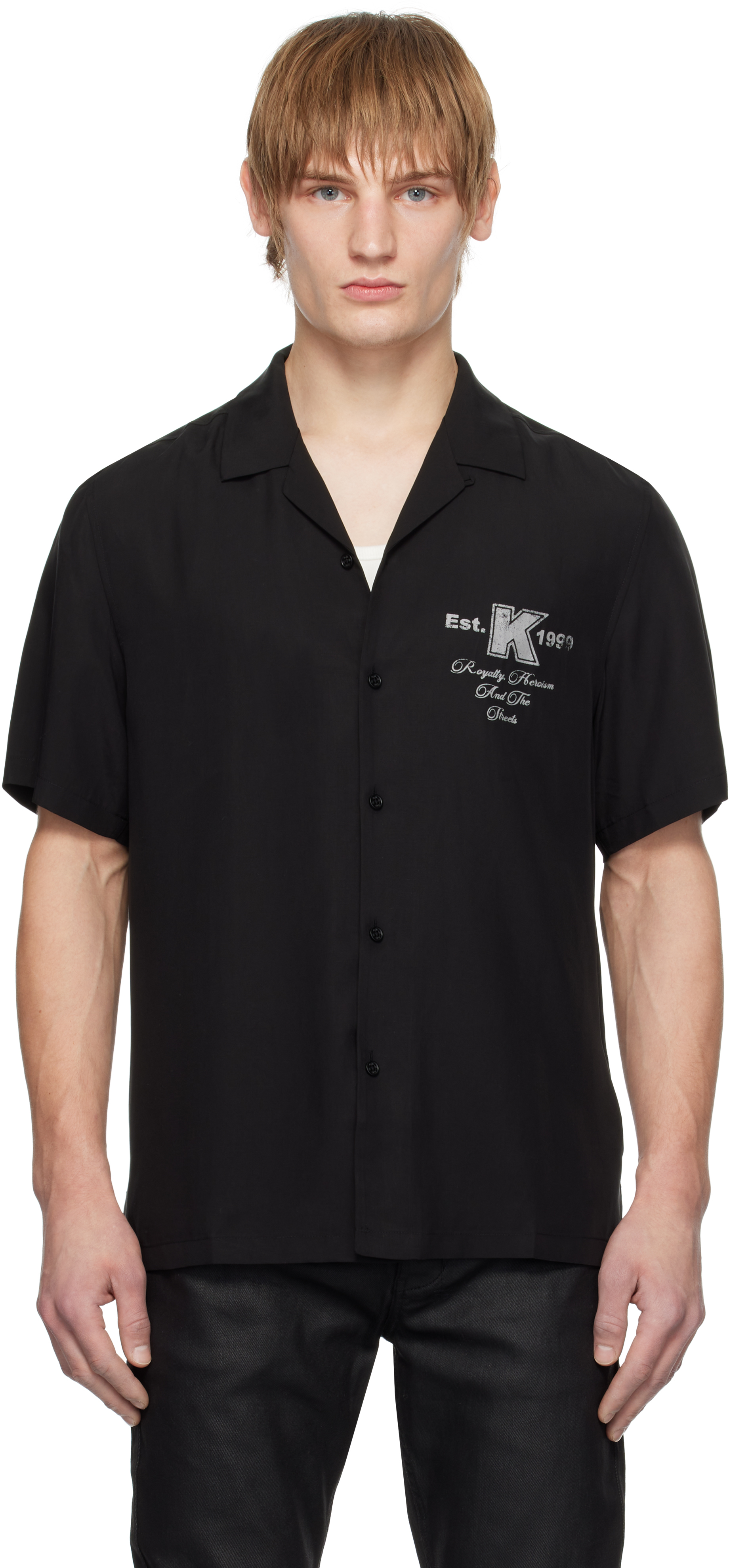 Black Lock Up Resort Shirt