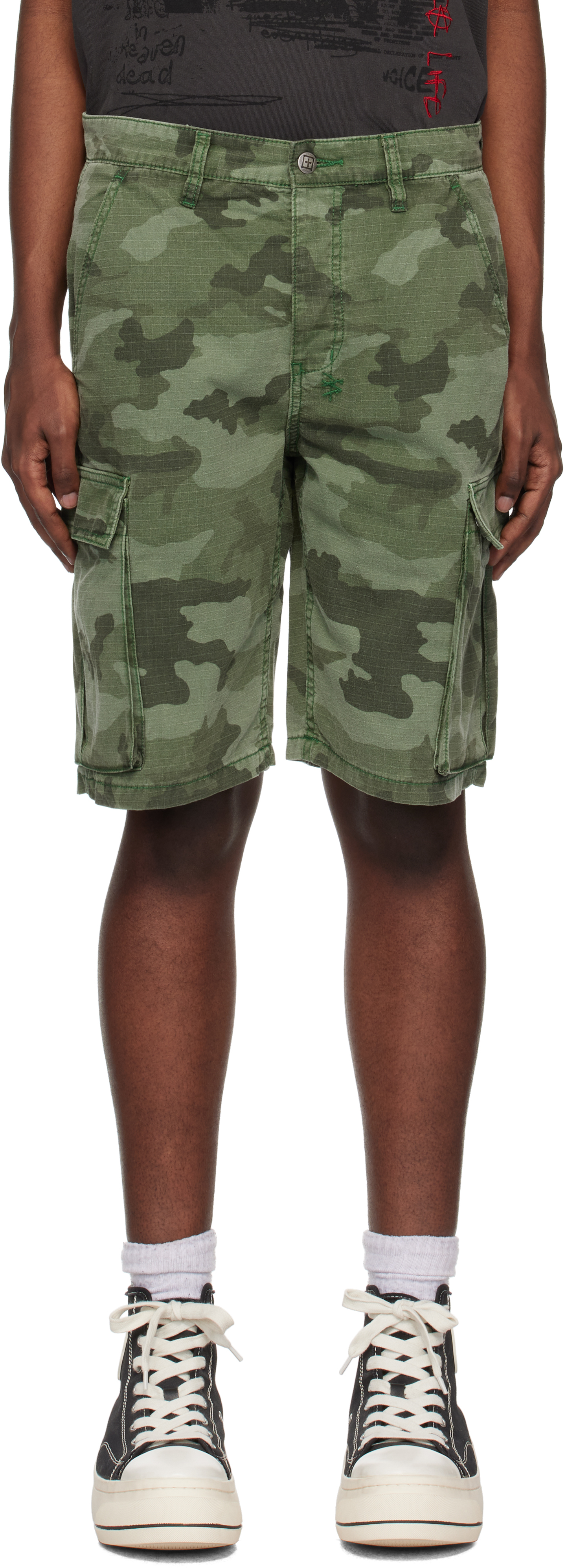 Green Fugitive Cargo Shorts