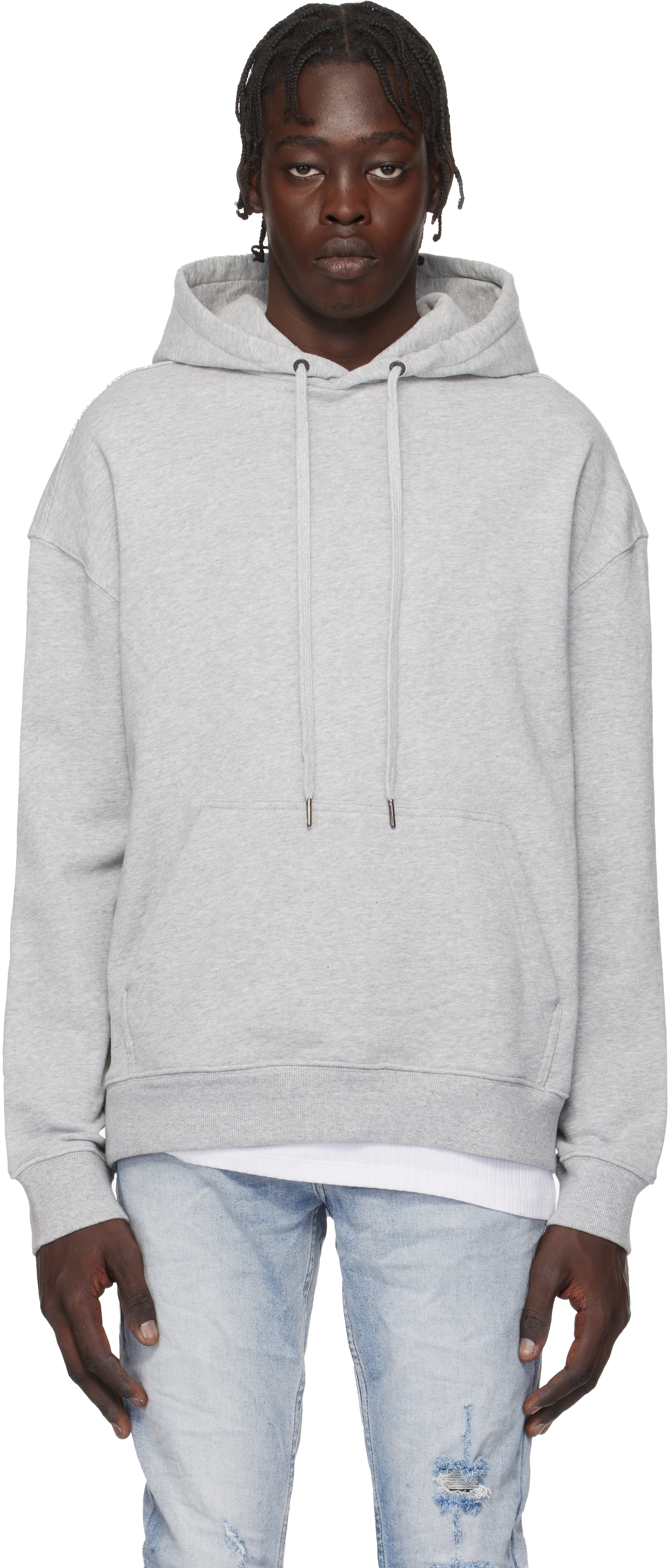 【関税込み】Ksubi グレー 4 X 4 Biggie フーディ Buy LA 4x4 Biggie Hoodie Grey Marle | Men's Oversized Hoodie