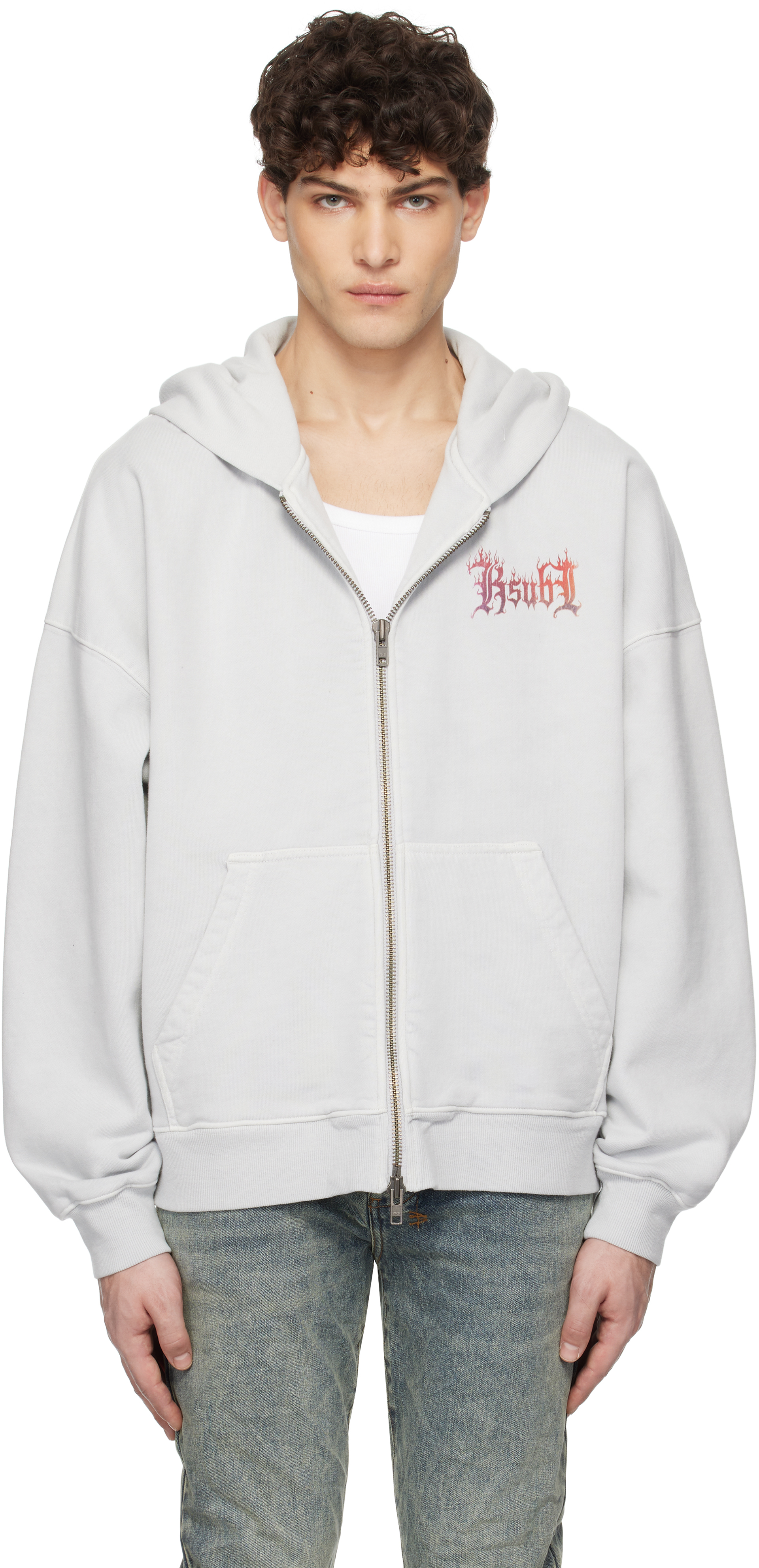 Gray Fuego Ekcess Zip Thru Hoodie