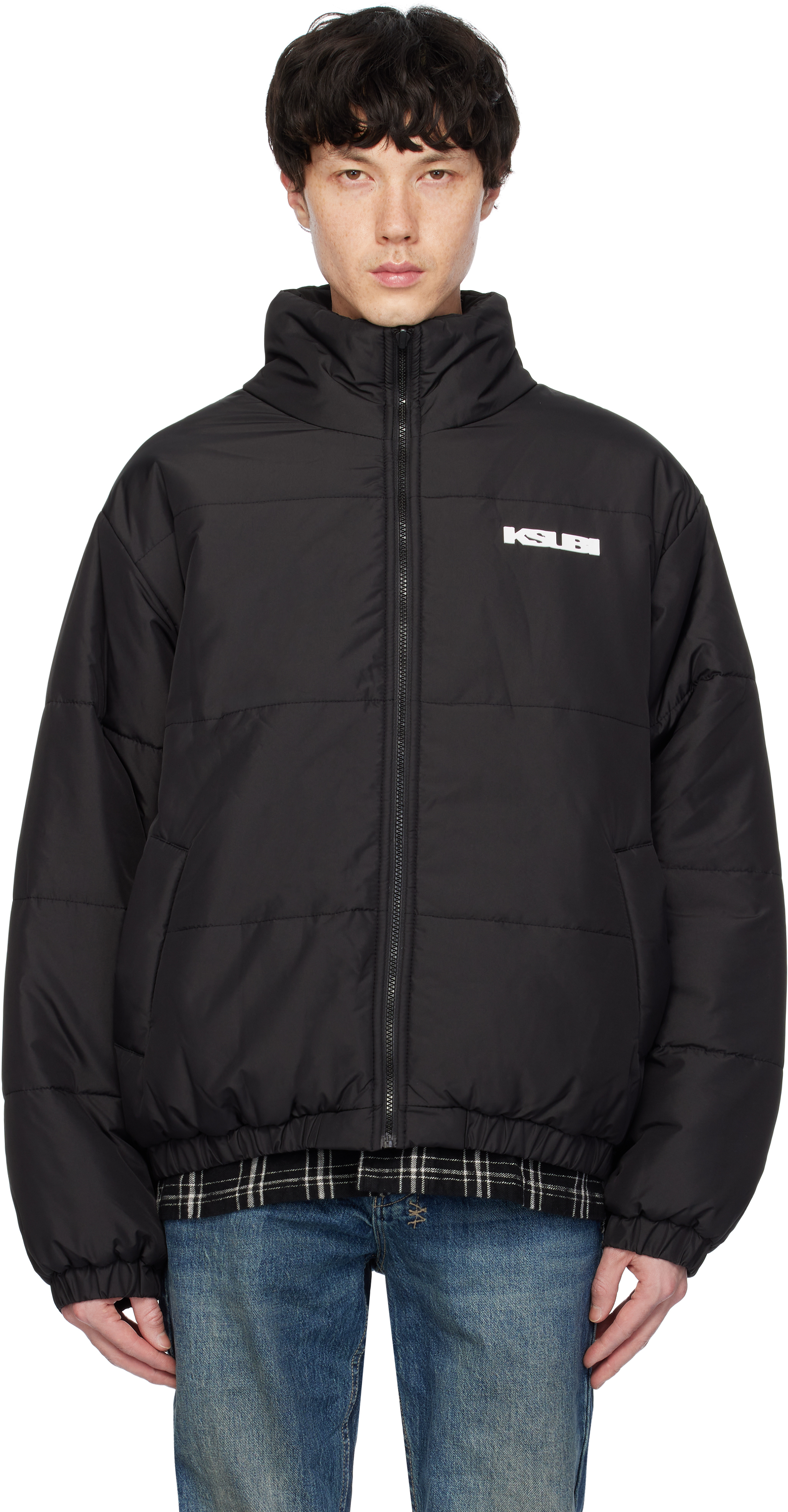 Black Sott Puffer Reversible Jacket