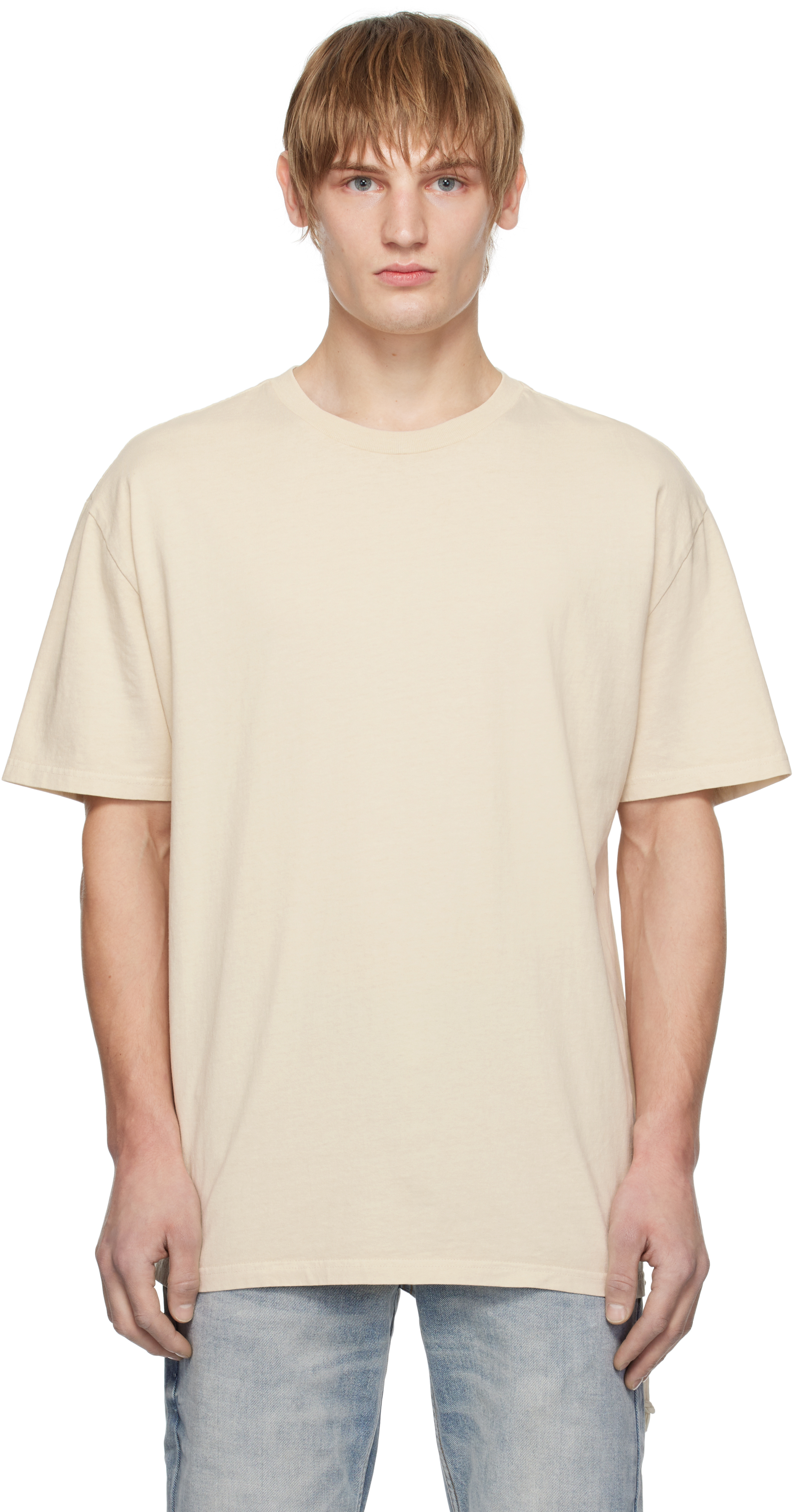Ksubi Beige 4 X 4 Biggie T-shirt In Tan