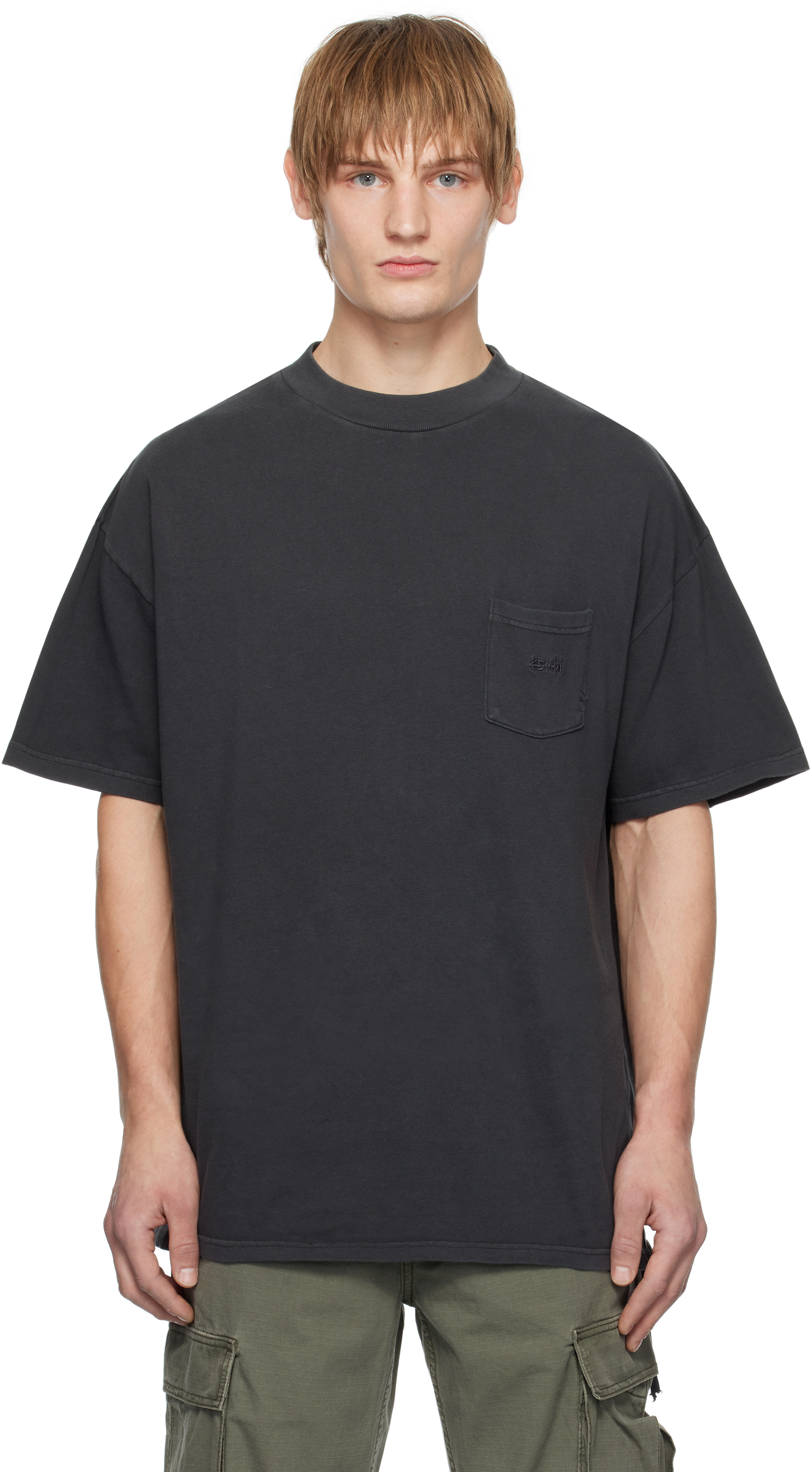 Shop Ksubi Black Est Pocket T-shirt