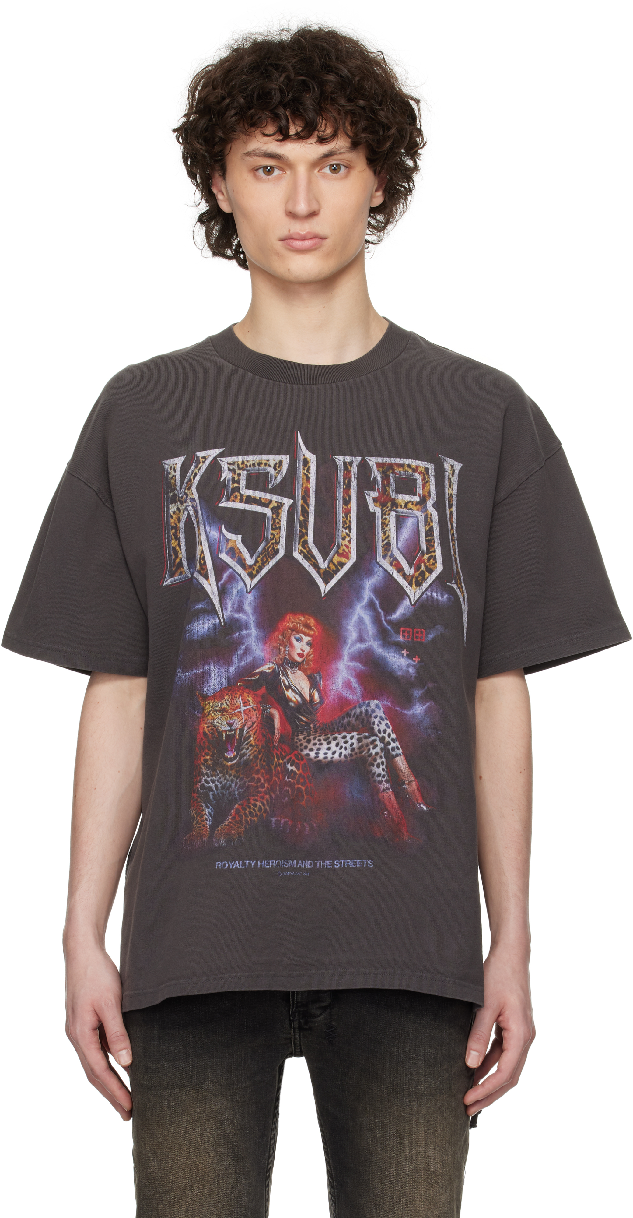 Shop Ksubi Black Kingdom Ekcess S/s T-shirt