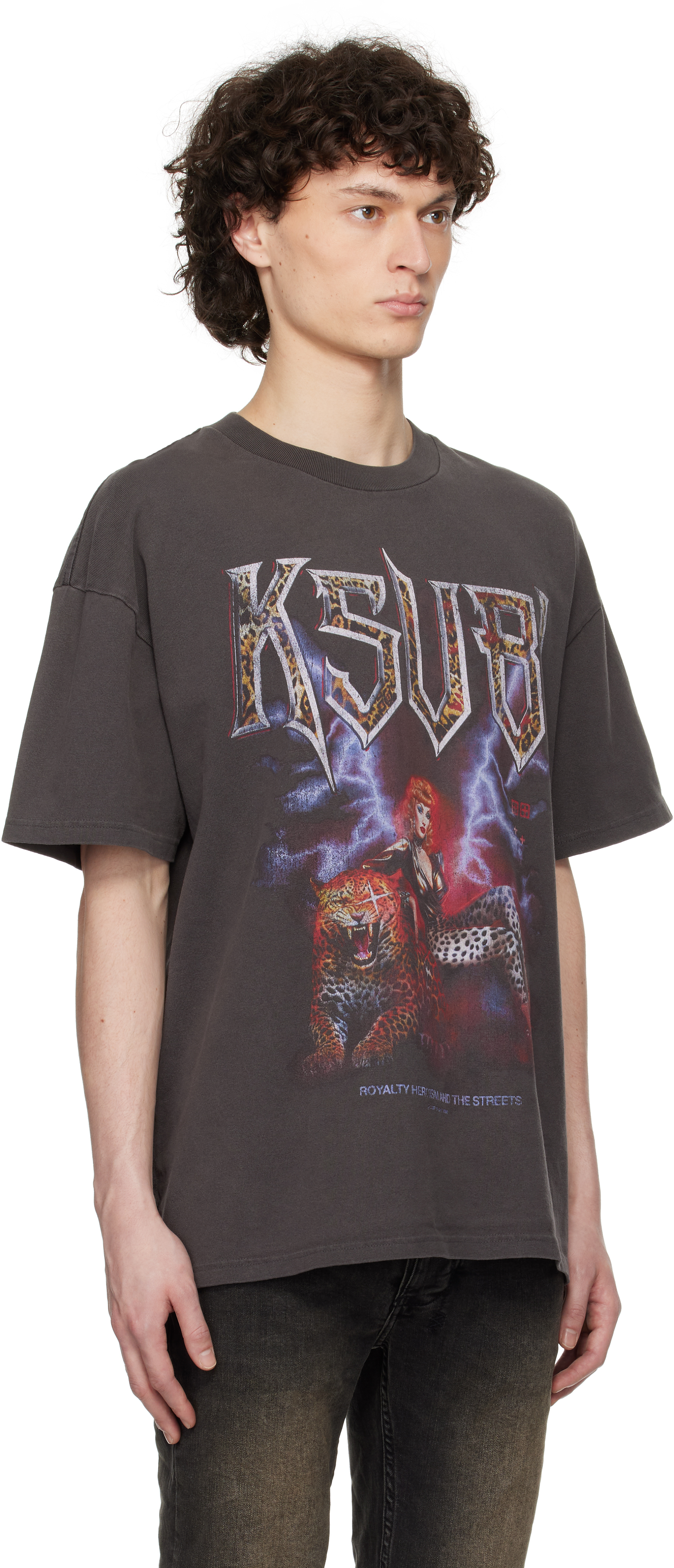 Shop Ksubi Black Kingdom Ekcess S/s T-shirt