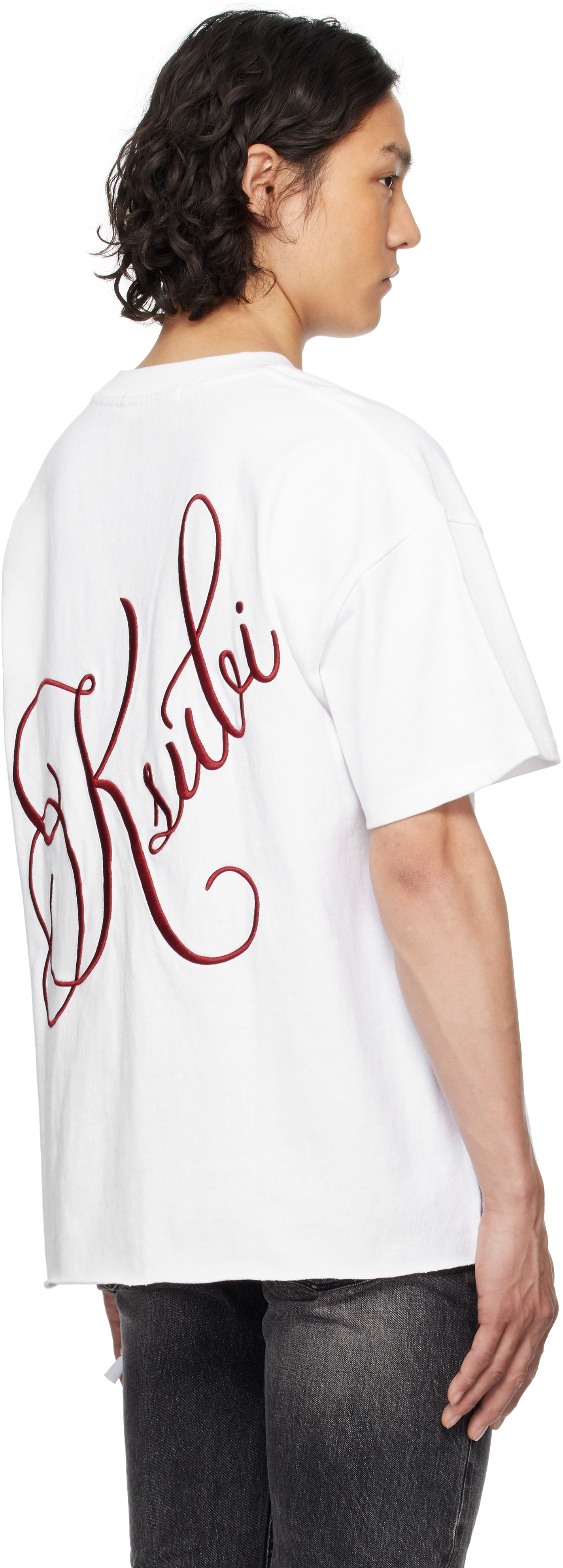Shop Ksubi White Kursed Ekcess Ss T-shirt