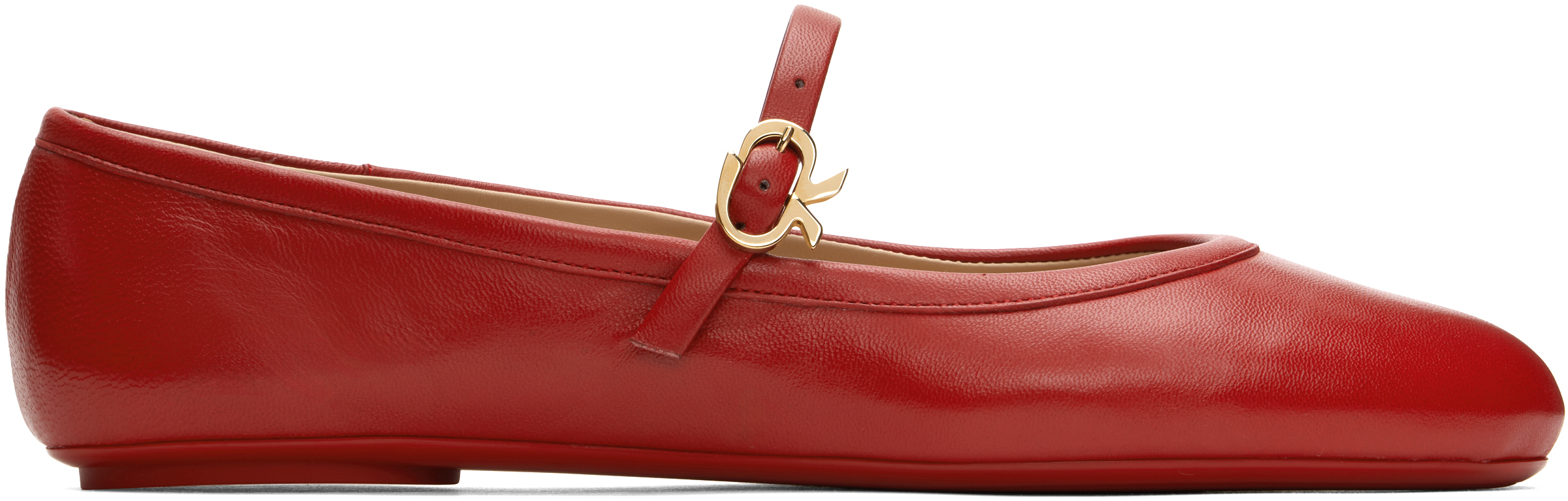 【関税込み】Gianvito Rossi レッド Carla バレエシューズ Gianvito Rossiのレッド Carla バレエシューズがセール中