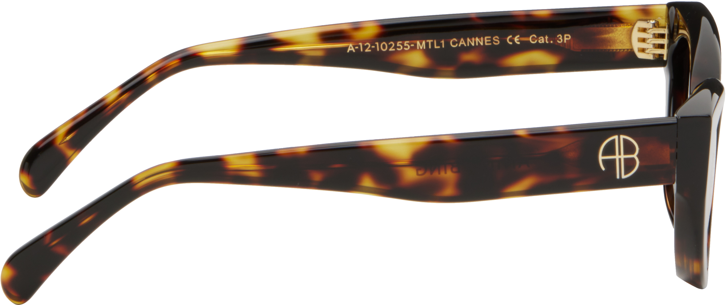 Anine Bing Brown Canned Sunglasses In Multi