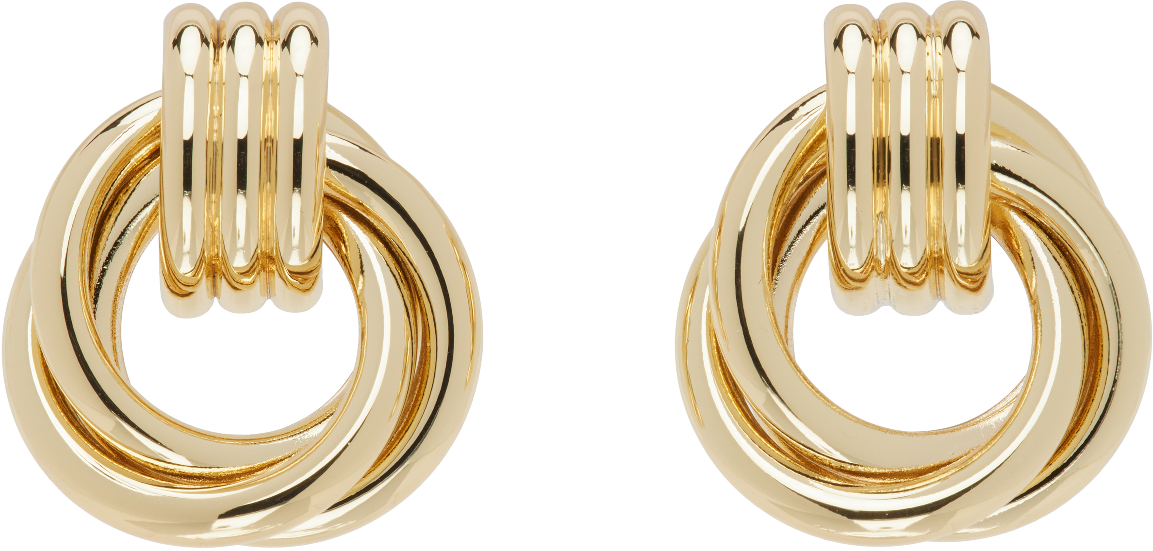 【関税込み】ANINE BING ゴールド Triple Knot ピアス ANINE BINGのゴールド Triple Knot ピアスがセール中